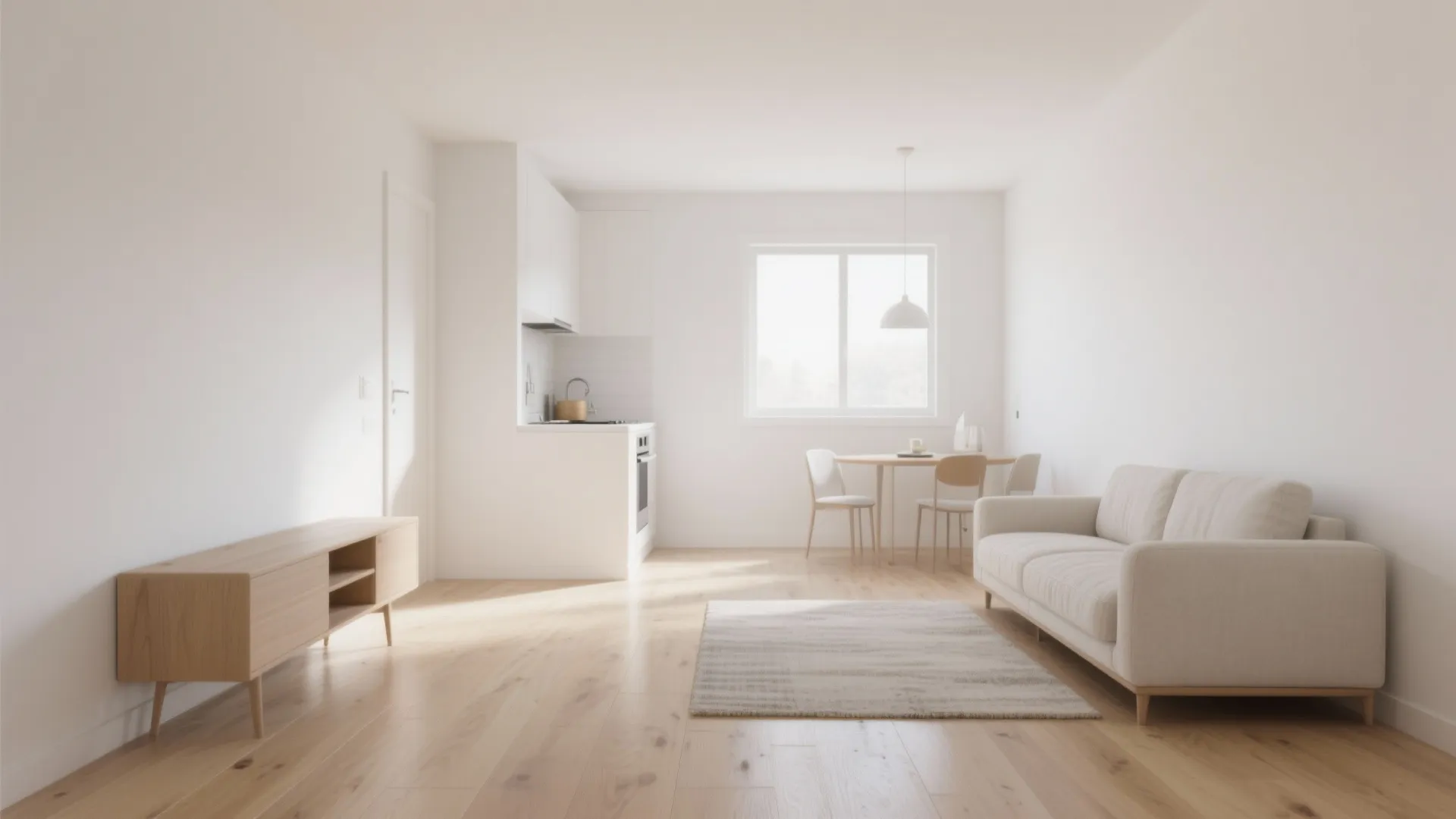 Pale Oak Floors with a High LRV