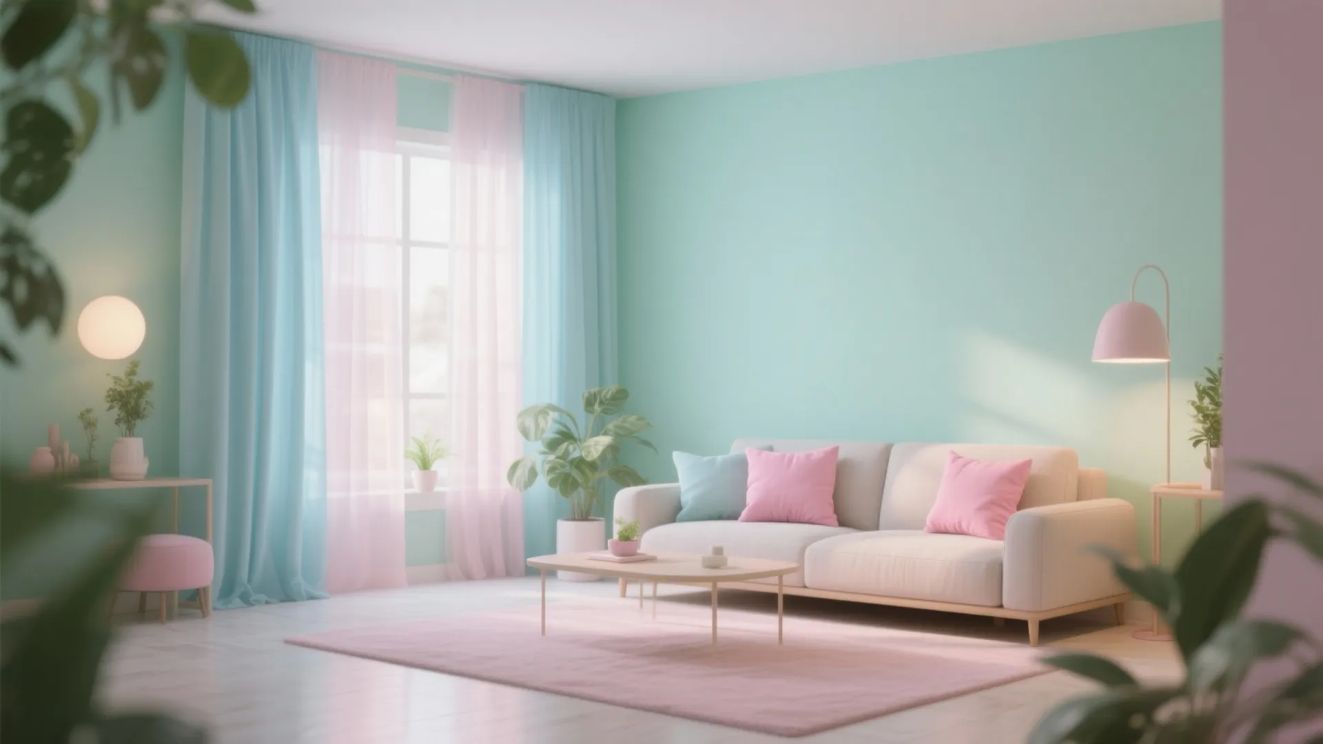 2. Pale Pastel Accents