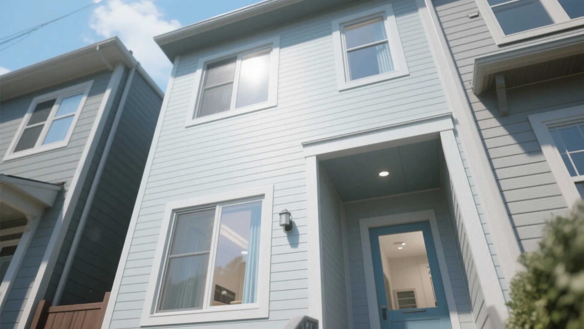 3. Pale Sky Gray to Expand Small Facades