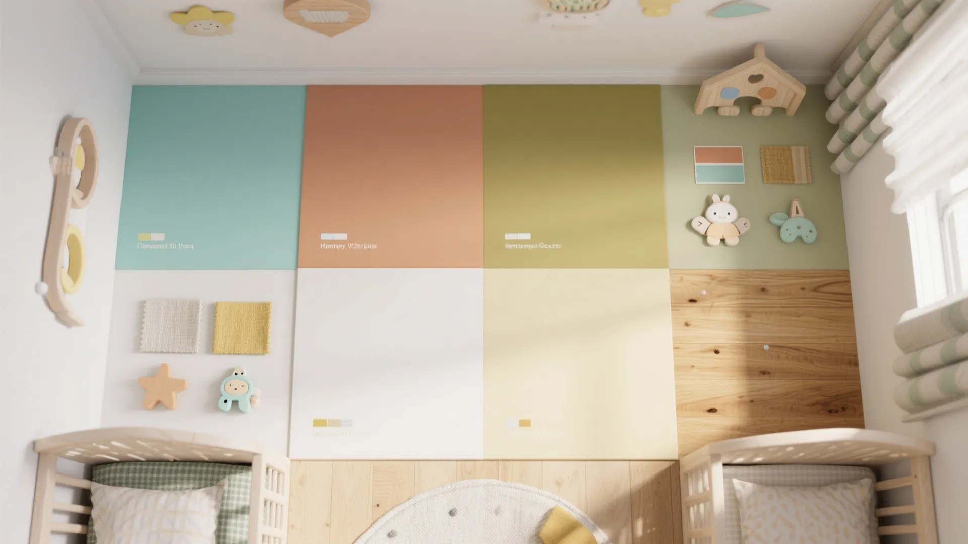Color zoning with a gender-neutral palette
