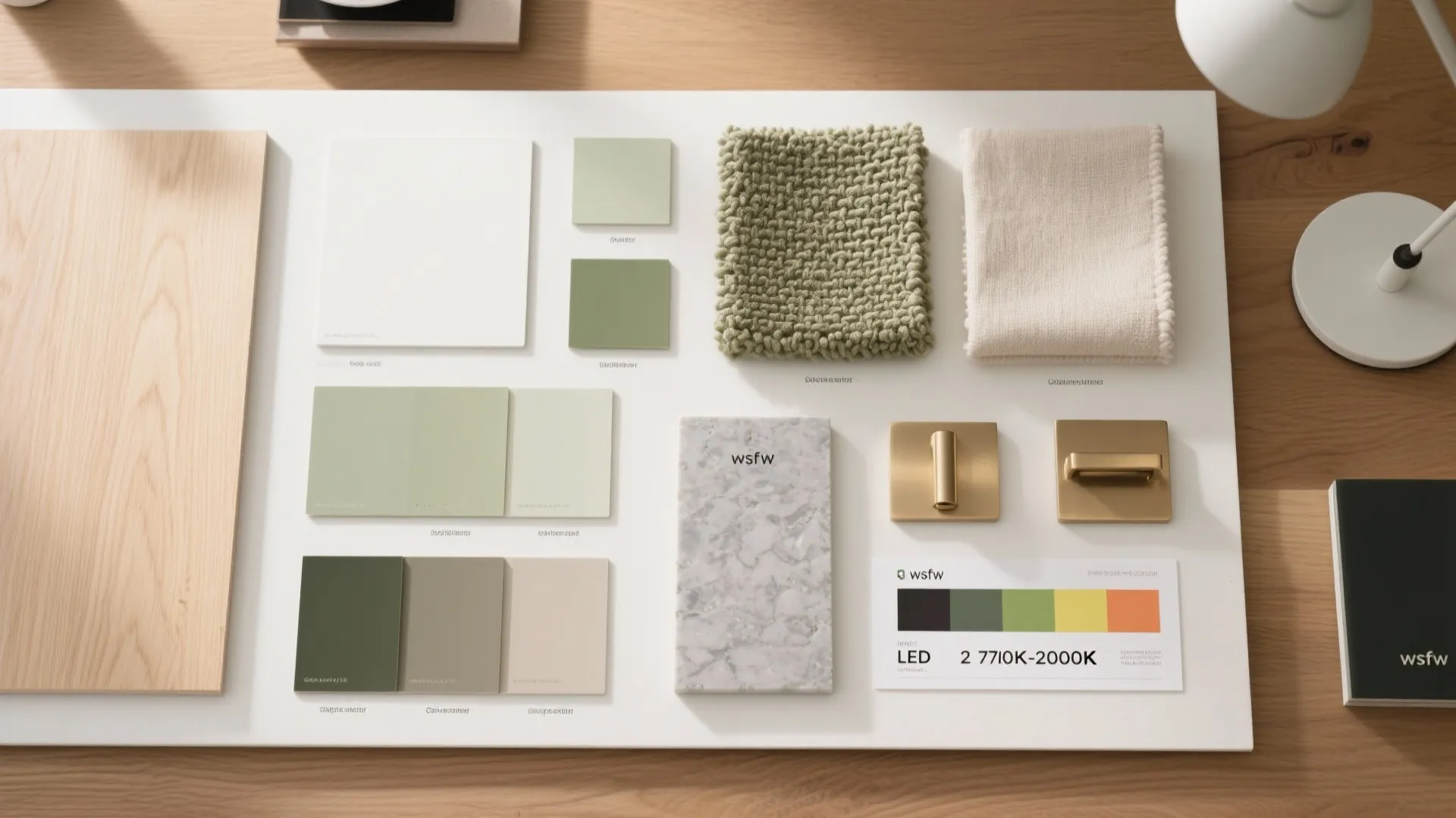 Warm Wood + Soft Neutrals + Layered Lighting