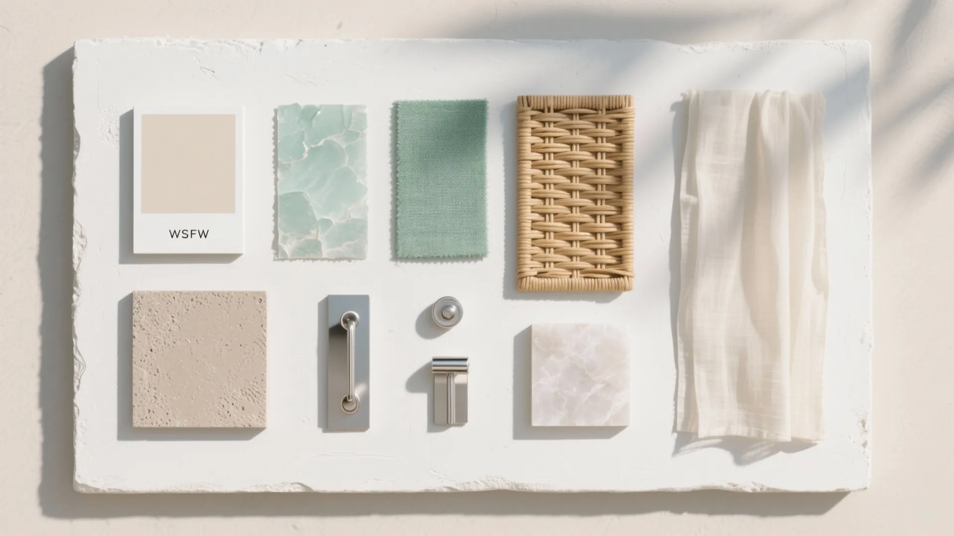 Coastal-Minimal Palette With Humidity-Smart Materials