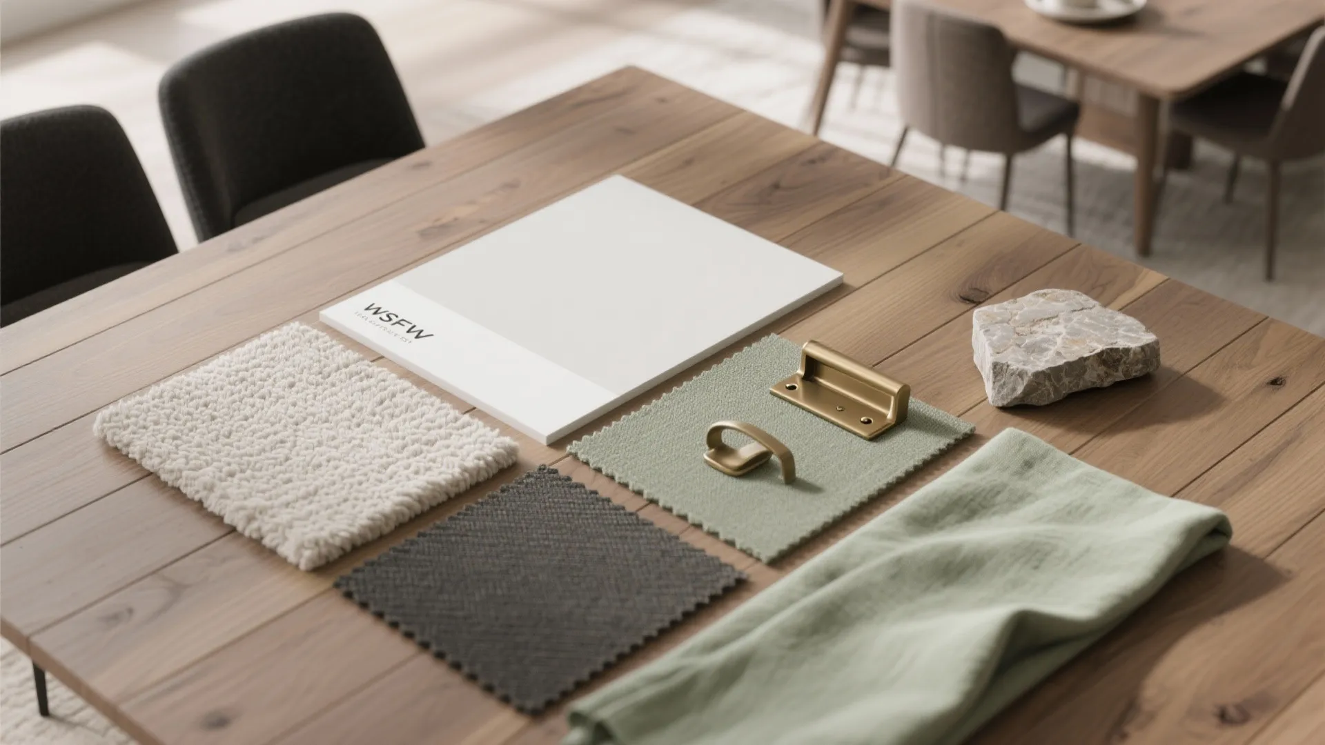 Cohesive Color and Material Palette (But Vary the Percentages)