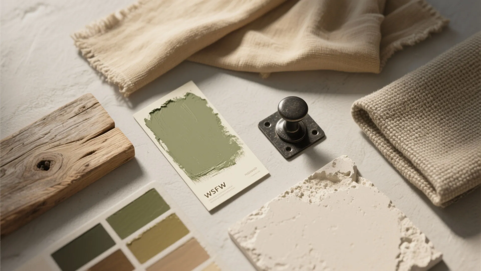 1. Rustic palette with modern restraint