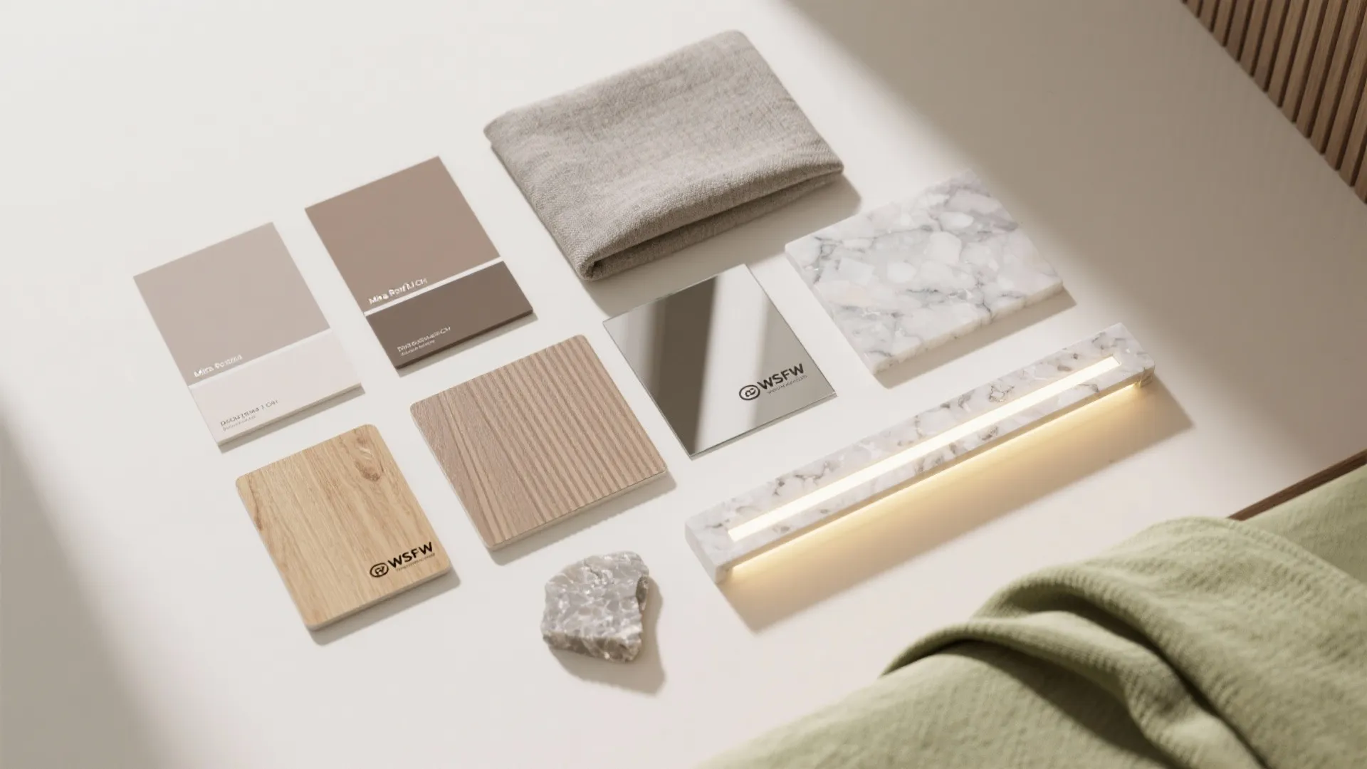 5) Light, mirrors, and a calm color palette