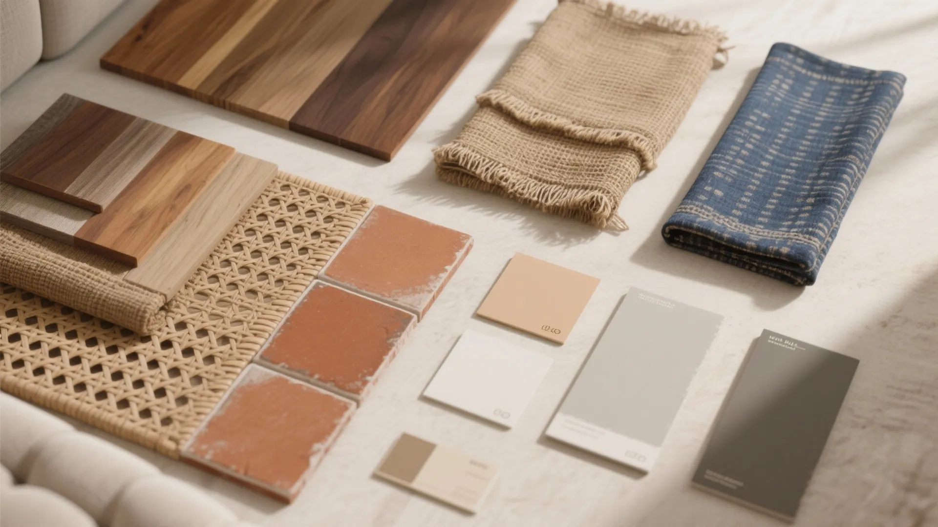 Calm Indian Modern Palette with Natural Materials