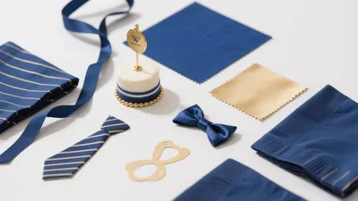 Navy Blue and Gold Event Styling Inspiration