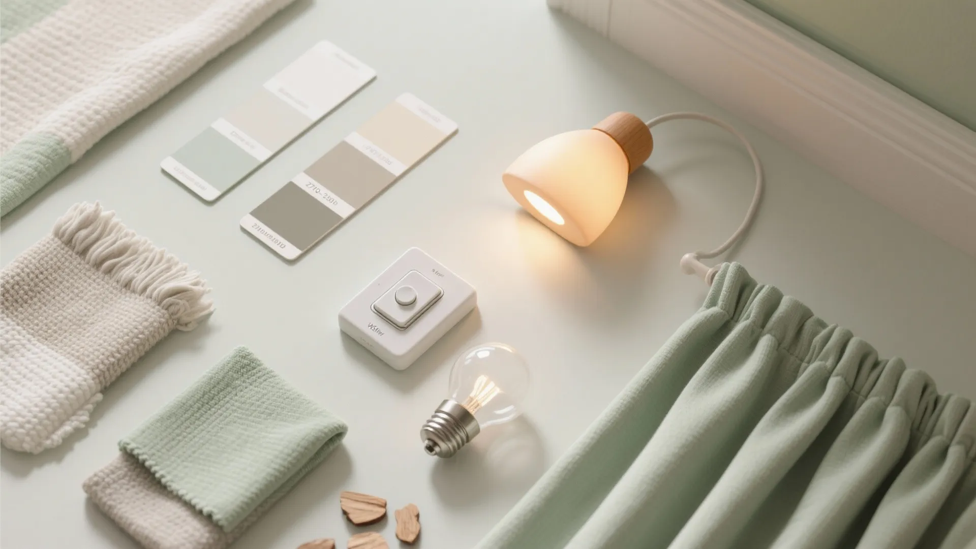 Layered lighting and a soothing palette