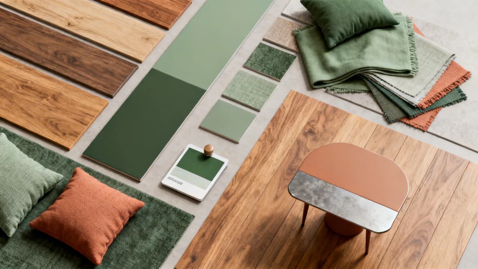 4. Use consistent color and material palettes