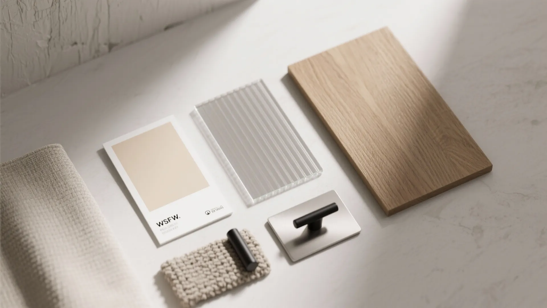 Calm color palette and material mix that amplifies space