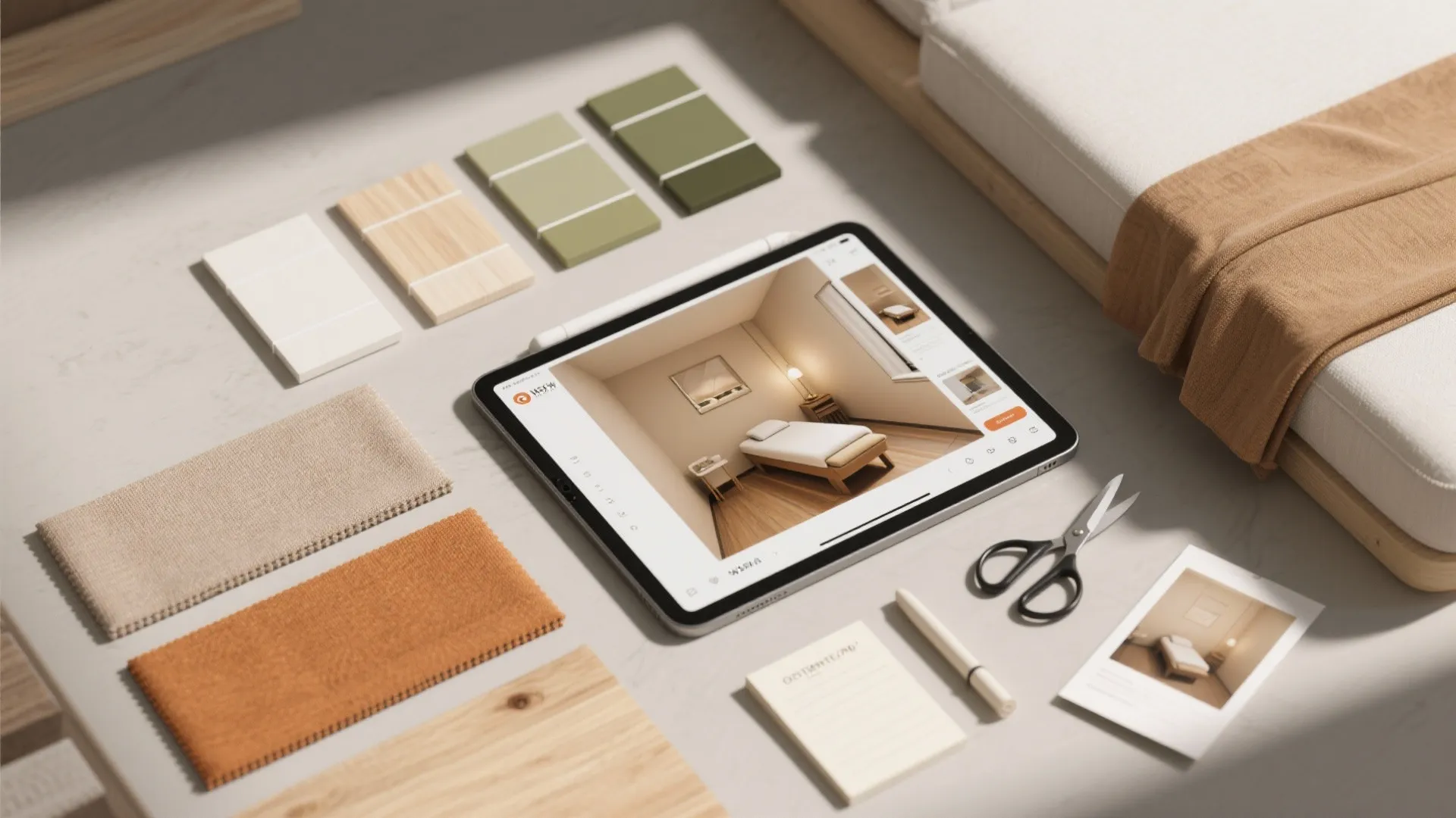 5. Minimal Palette + Realistic 3D Mockups