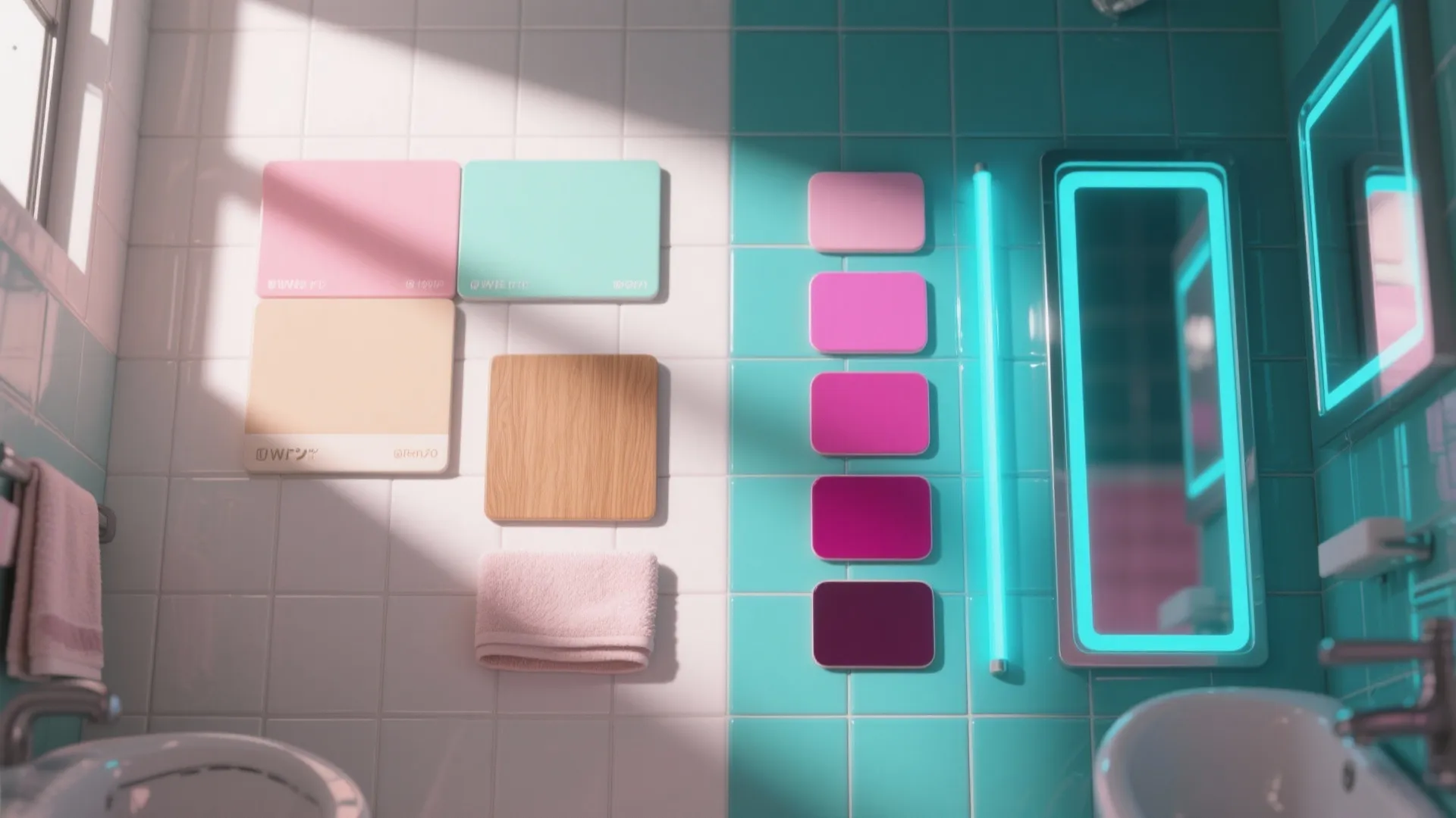 2. Palette-based styling: from chibi pastels to cyberpunk neons