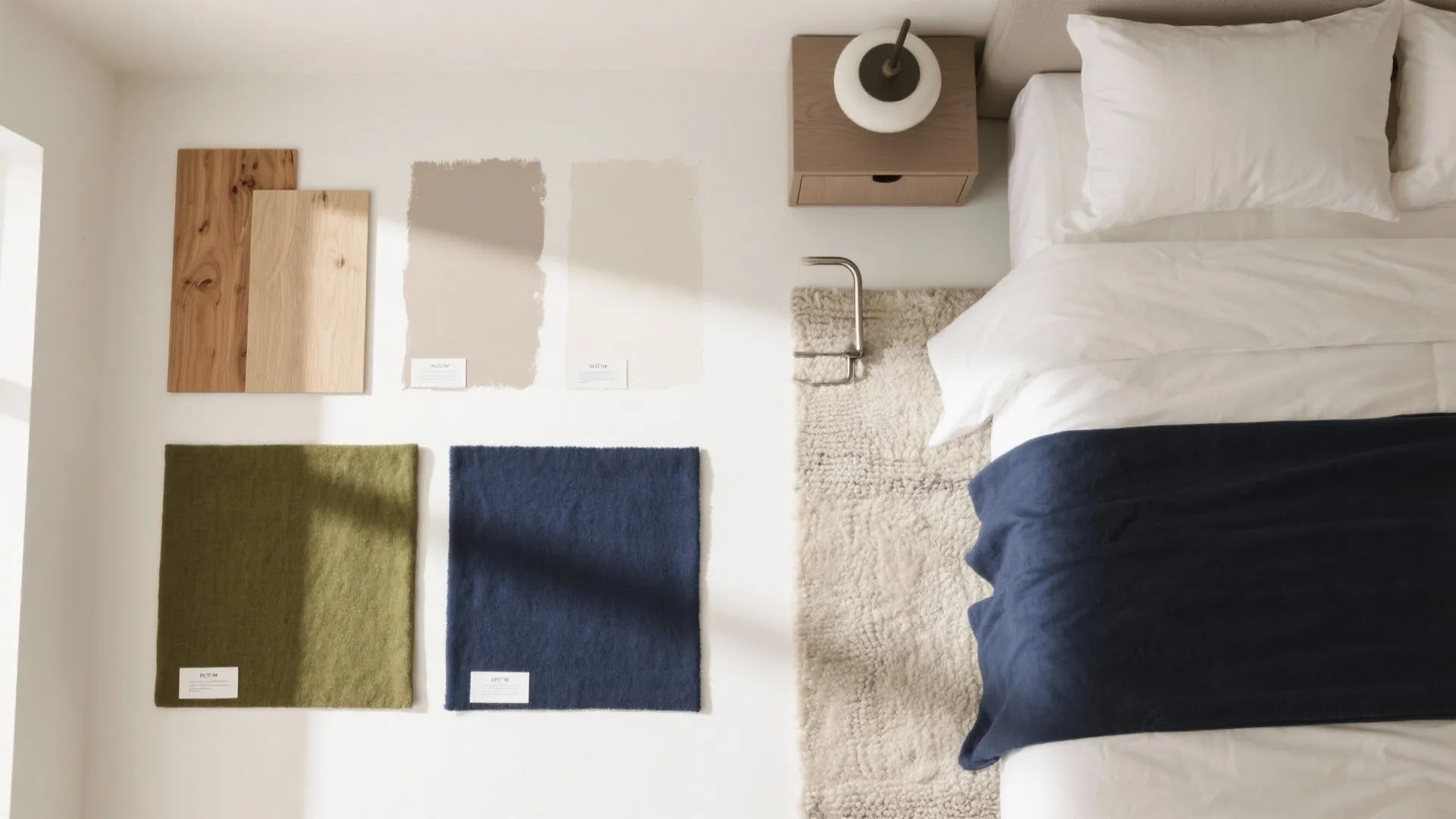 5) Calm color, soft textures, and an easy way to visualize