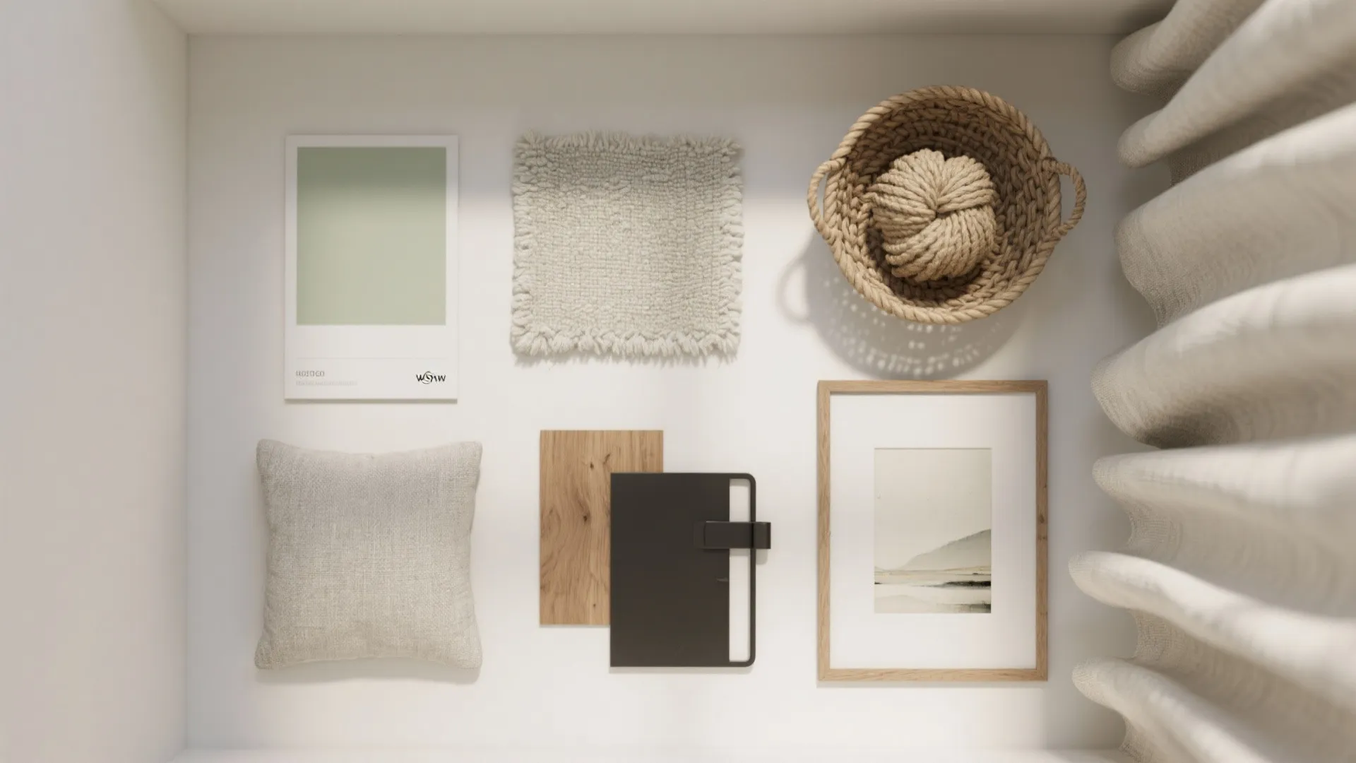 Idea 5: Keep the palette tight, layer textures, and hide the mess