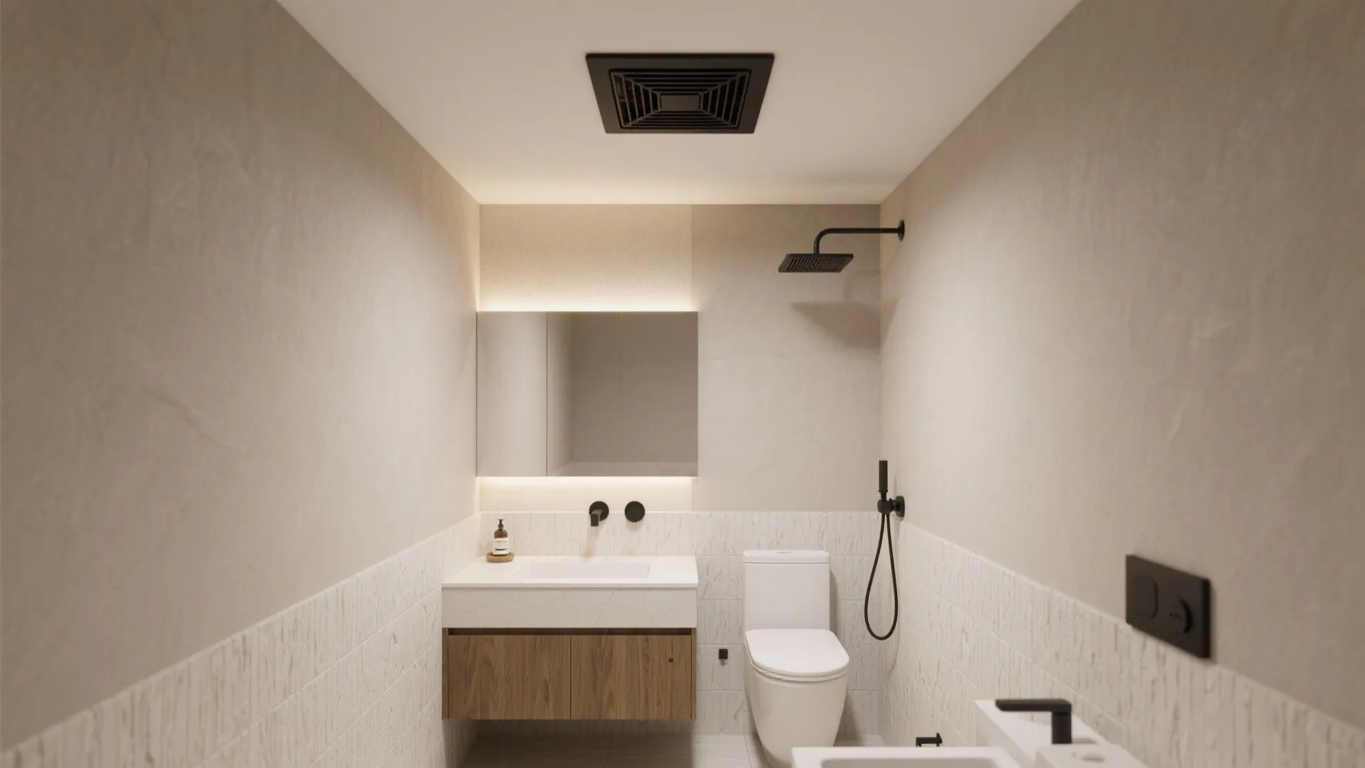 Material and color harmony with smart ventilation