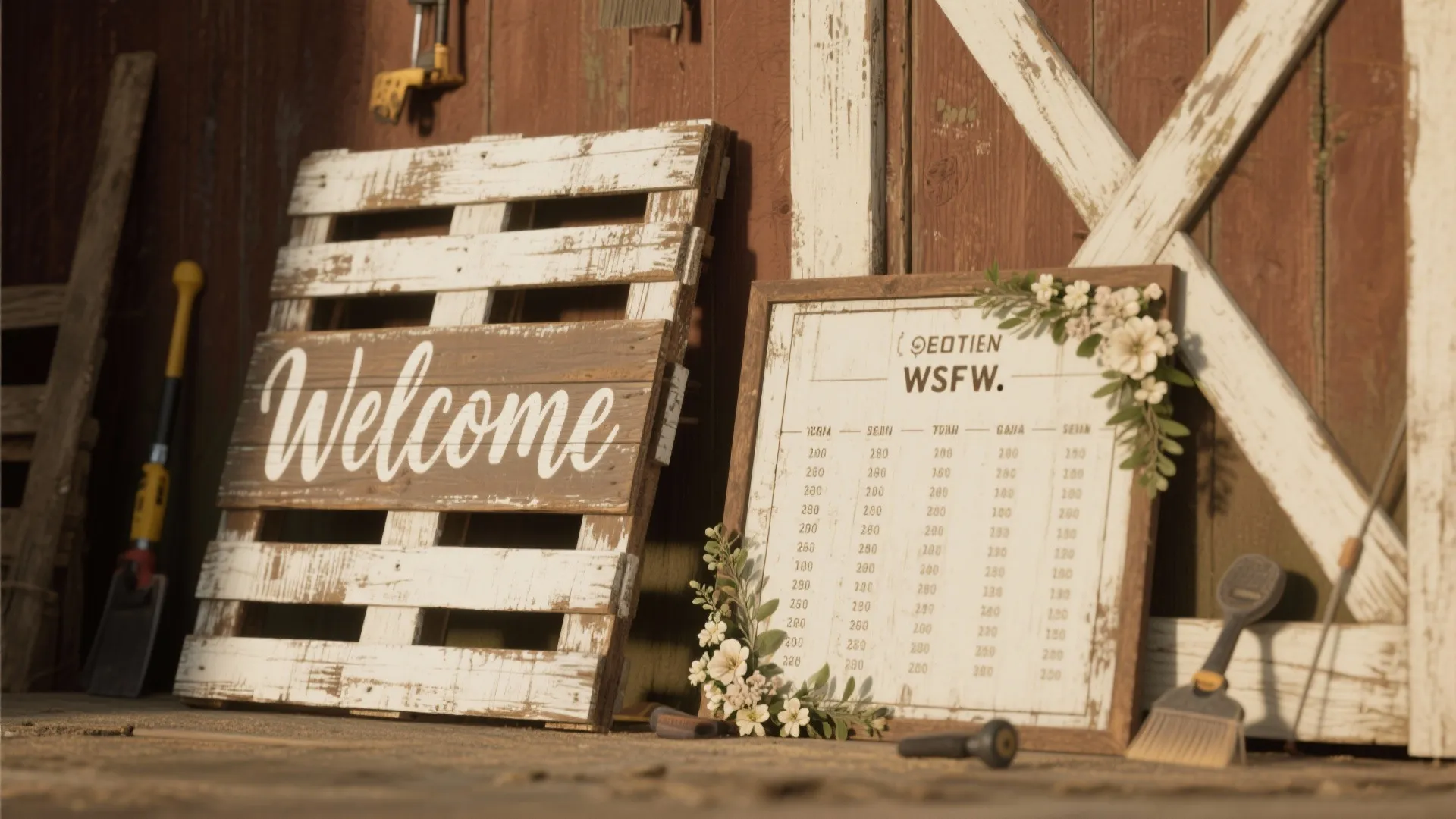 2. Pallet Signage and Seating Charts