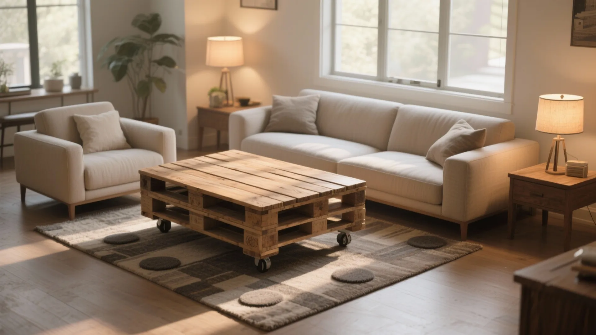 DIY Coffee Table With Pallets: Creative Upcycling Guide: 1 Minute to an Eco-Friendly DIY Coffee Table Solution