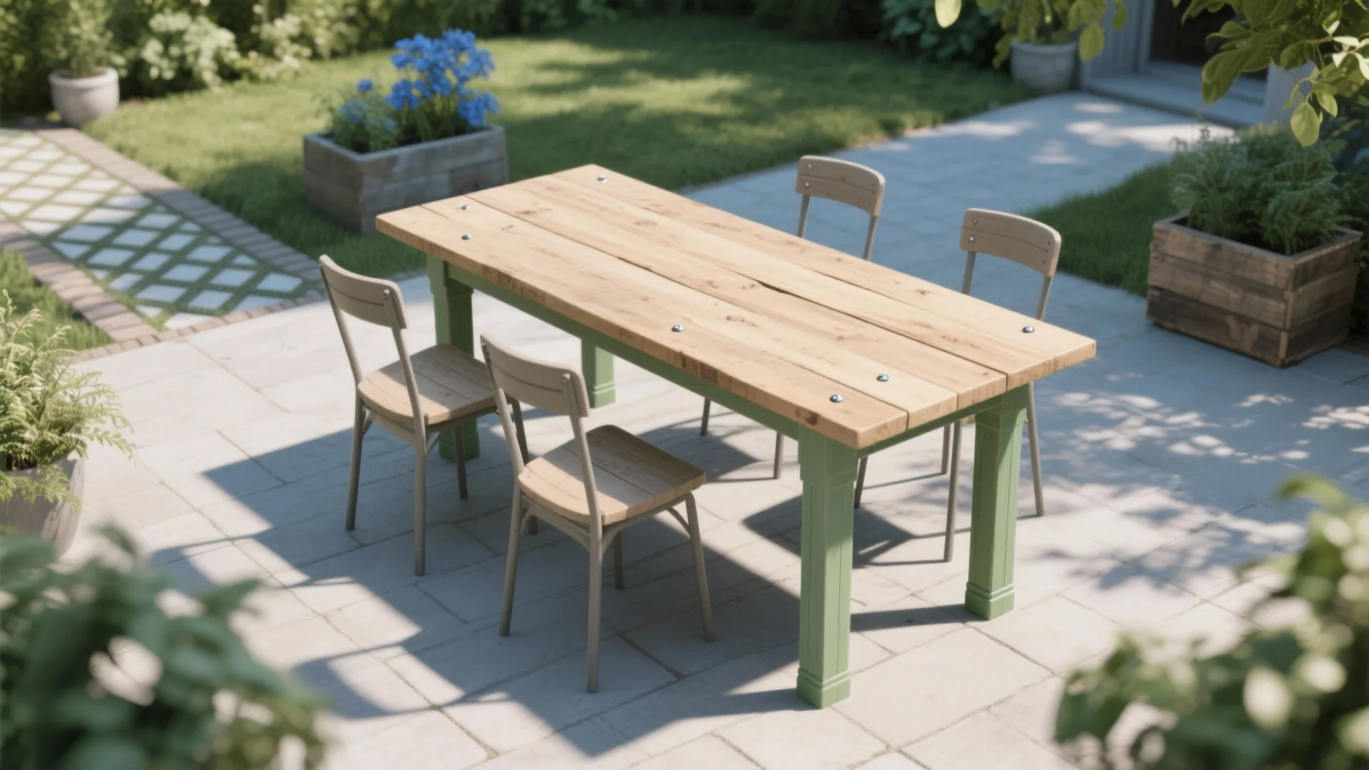 DIY Outdoor Pallet Table: Easy Guide for Your Backyard: 1 Minute to a Rustic Outdoor Table—No Carpentry Degree Needed