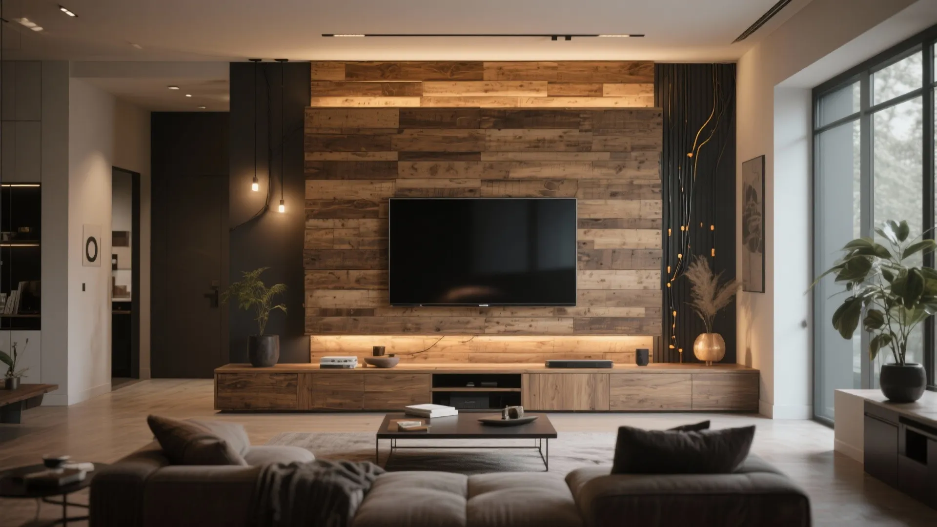 5. Pallet TV Feature Wall