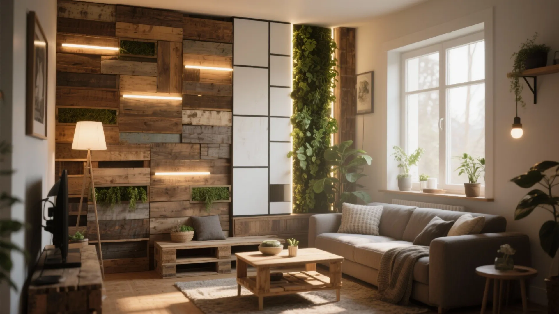 10 Creative Pallet Wall Ideas for Living Room: Transform Your Living Room with These Stylish and Functional Pallet Wall Designs