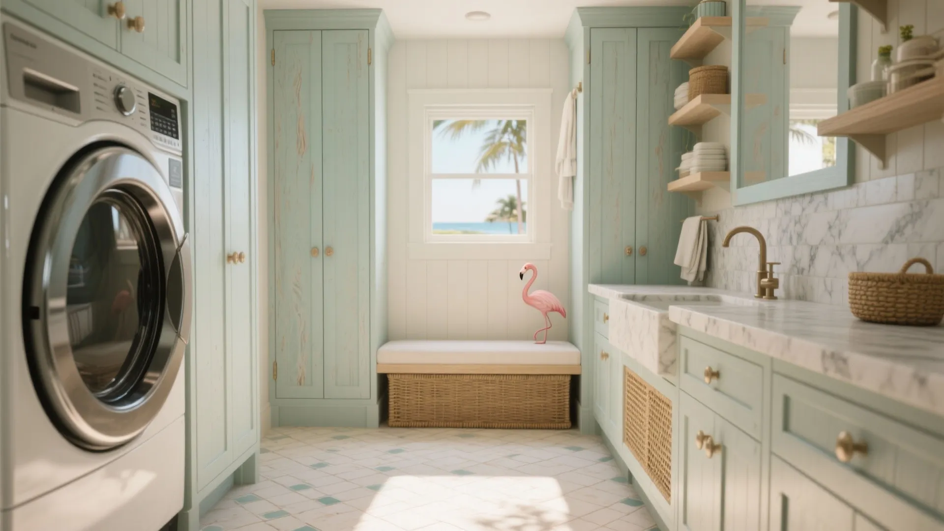 5 Palm Beach Laundry Room Cabinet Ideas: Practical coastal cabinet ideas to maximize style and storage in compact Palm Beach laundry rooms
