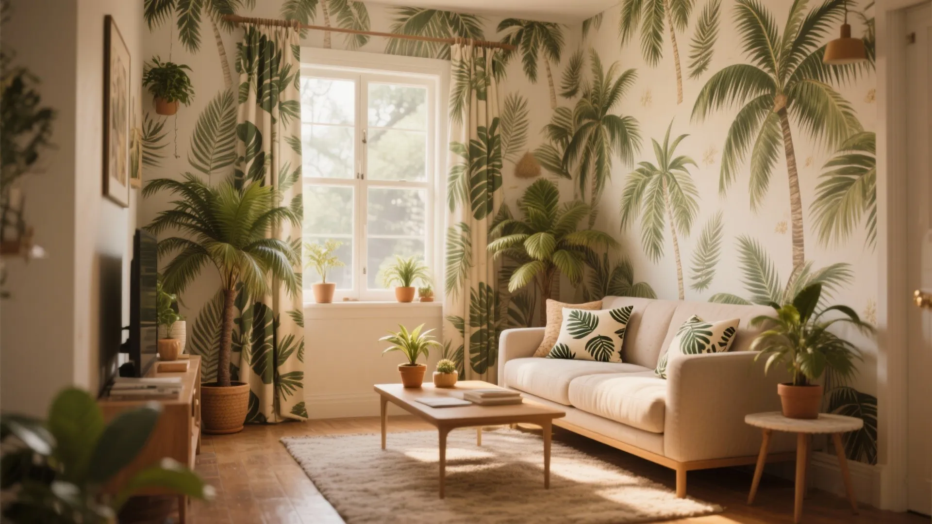 Stylish Palm Tree Decor Ideas for Your Living Room: 1 Minute to Transform Your Space with Palm Tree Decor