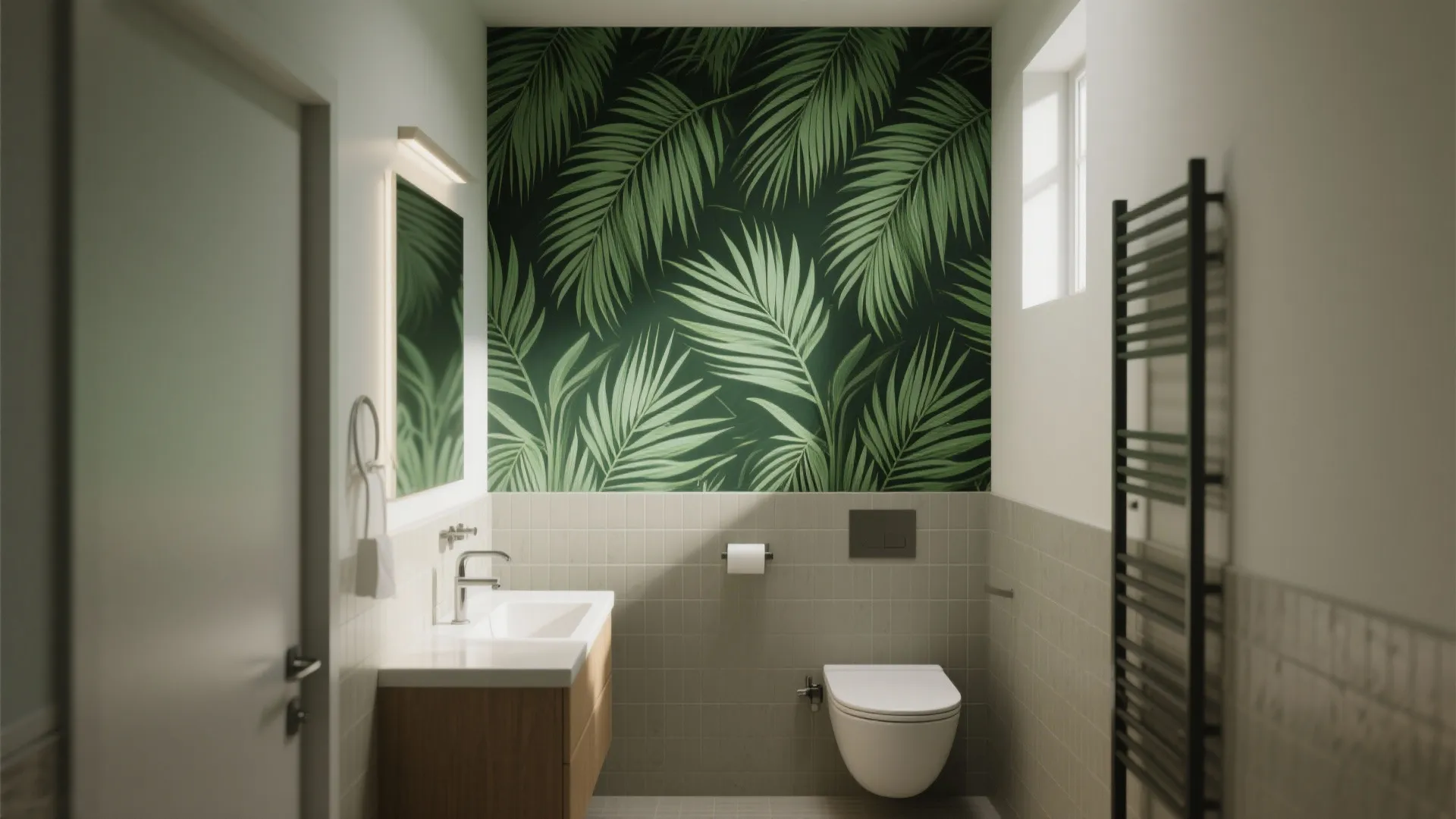 1. Palm Leaf Wallpaper