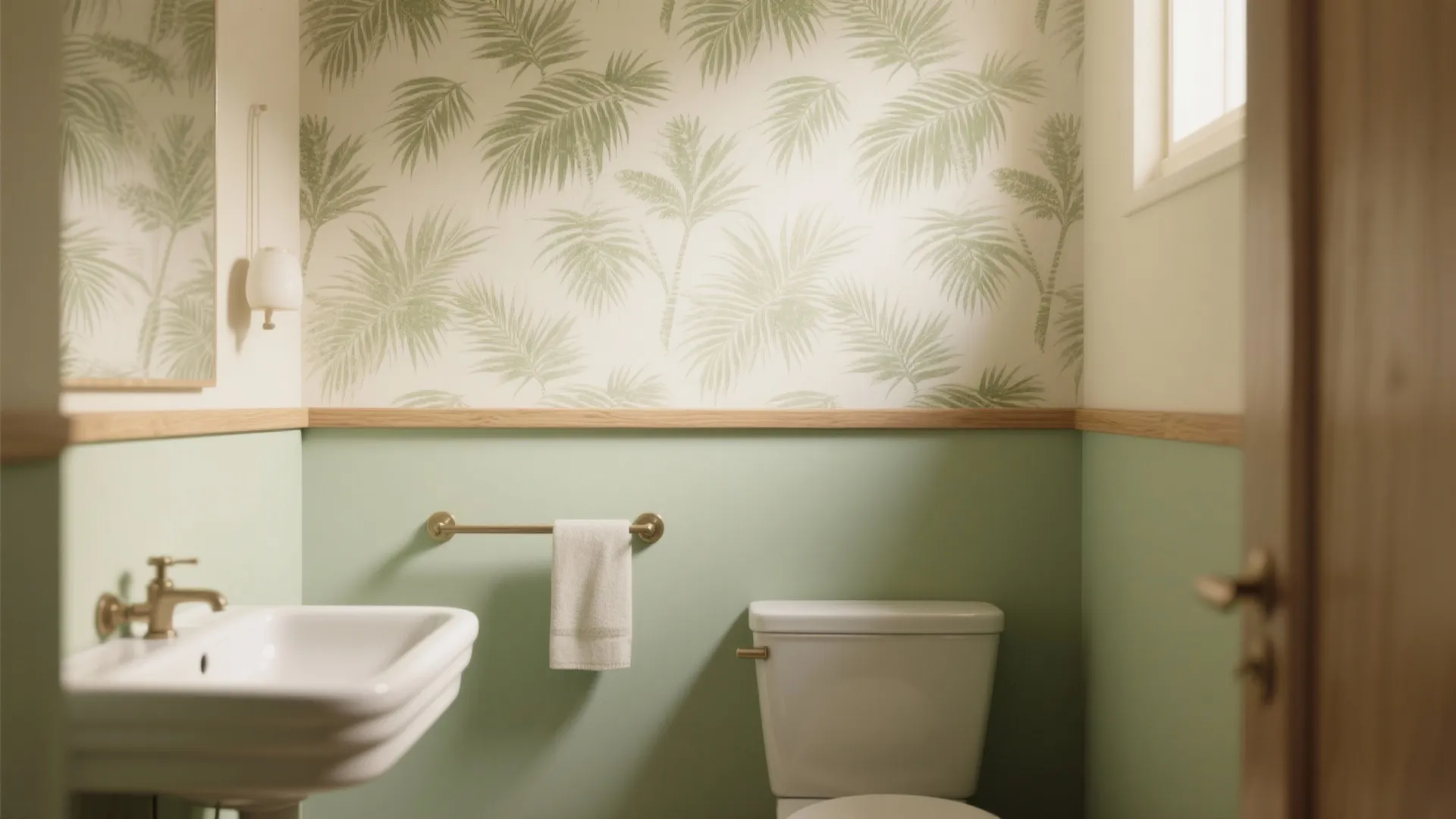 2. Subtle Palm Print on the Upper Half