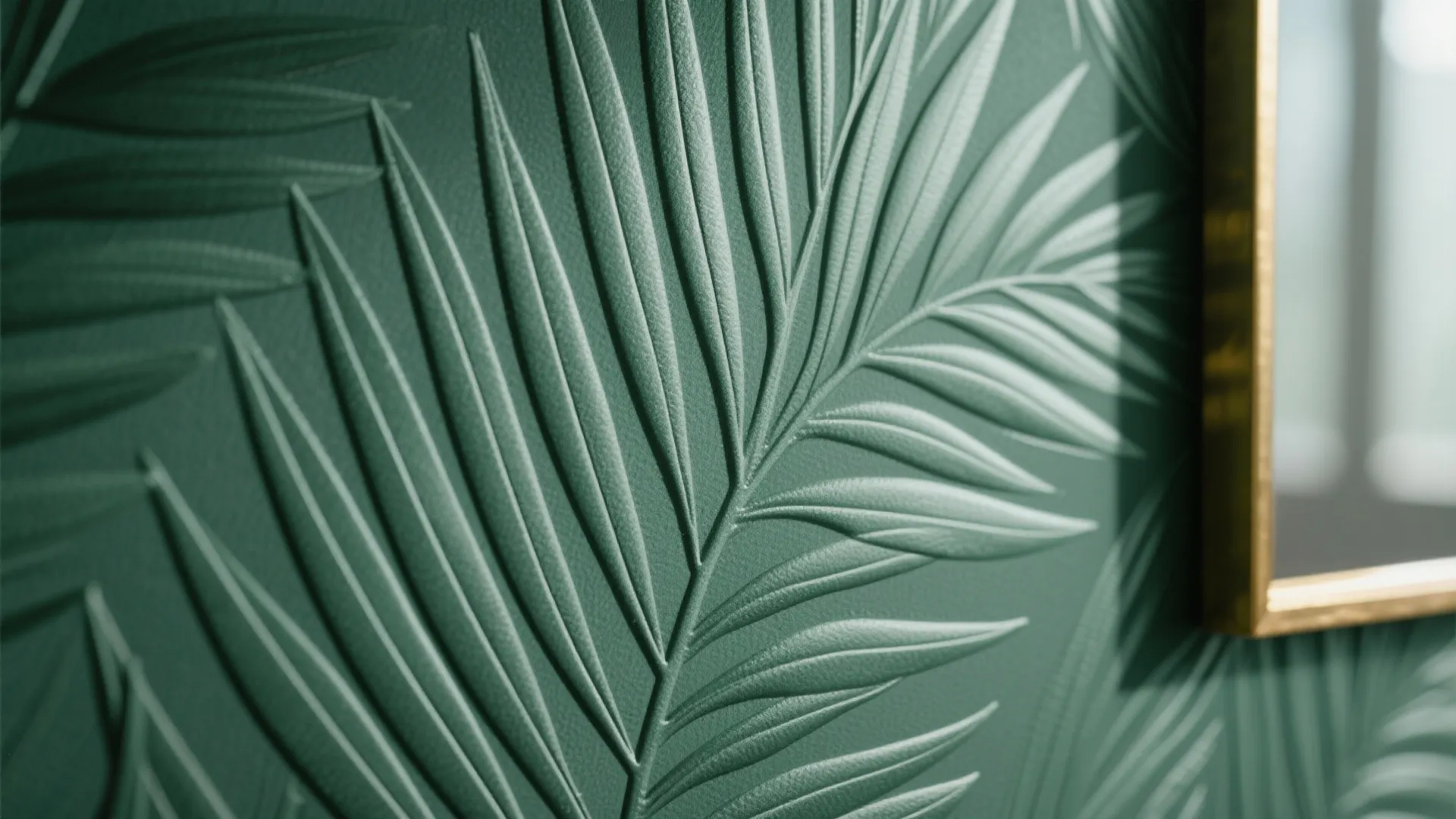 Botanical Vinyl for a Spa-Ready Powder Room