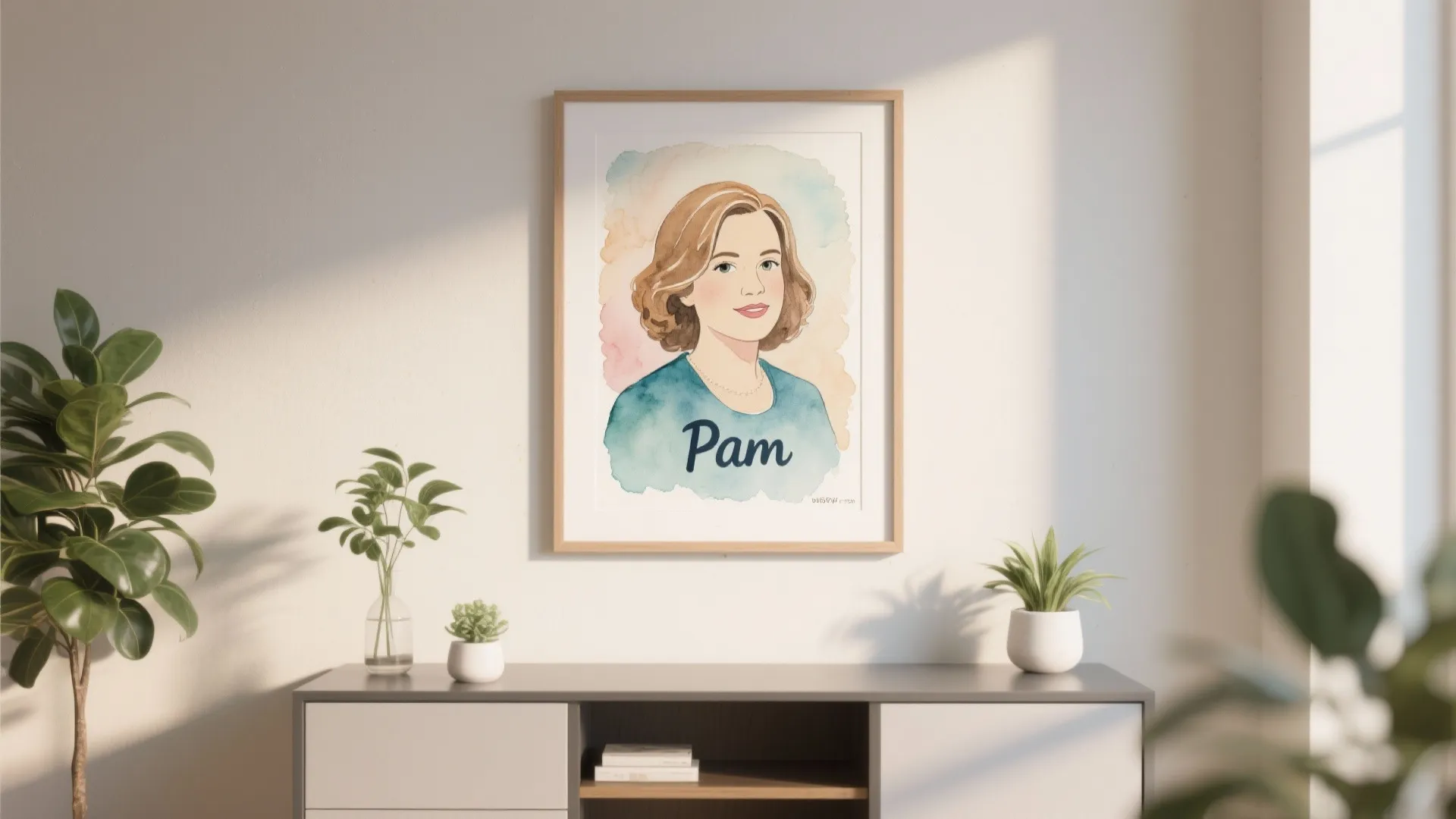 9. Pam’s Watercolor Print