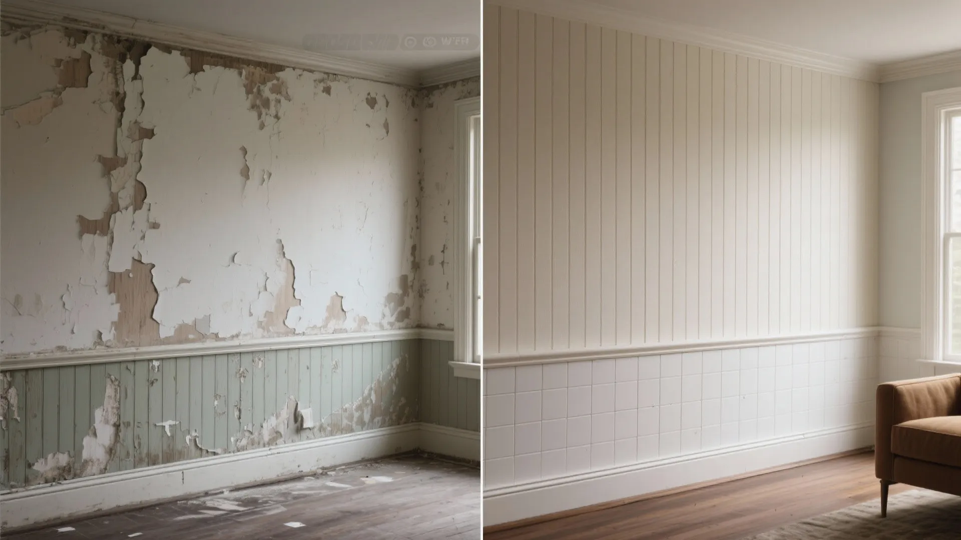 4. Install protective or decorative surface — panels, wainscoting, or tiles