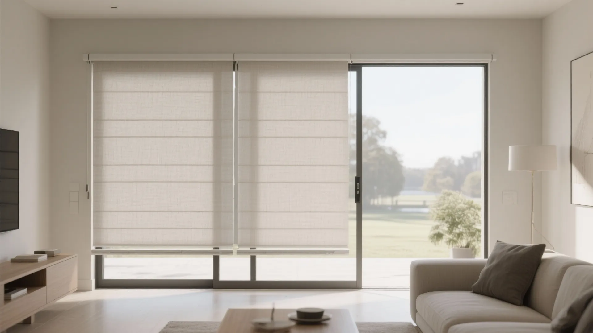 Sliding Panel Blinds for Wide Windows and Tight Clearances