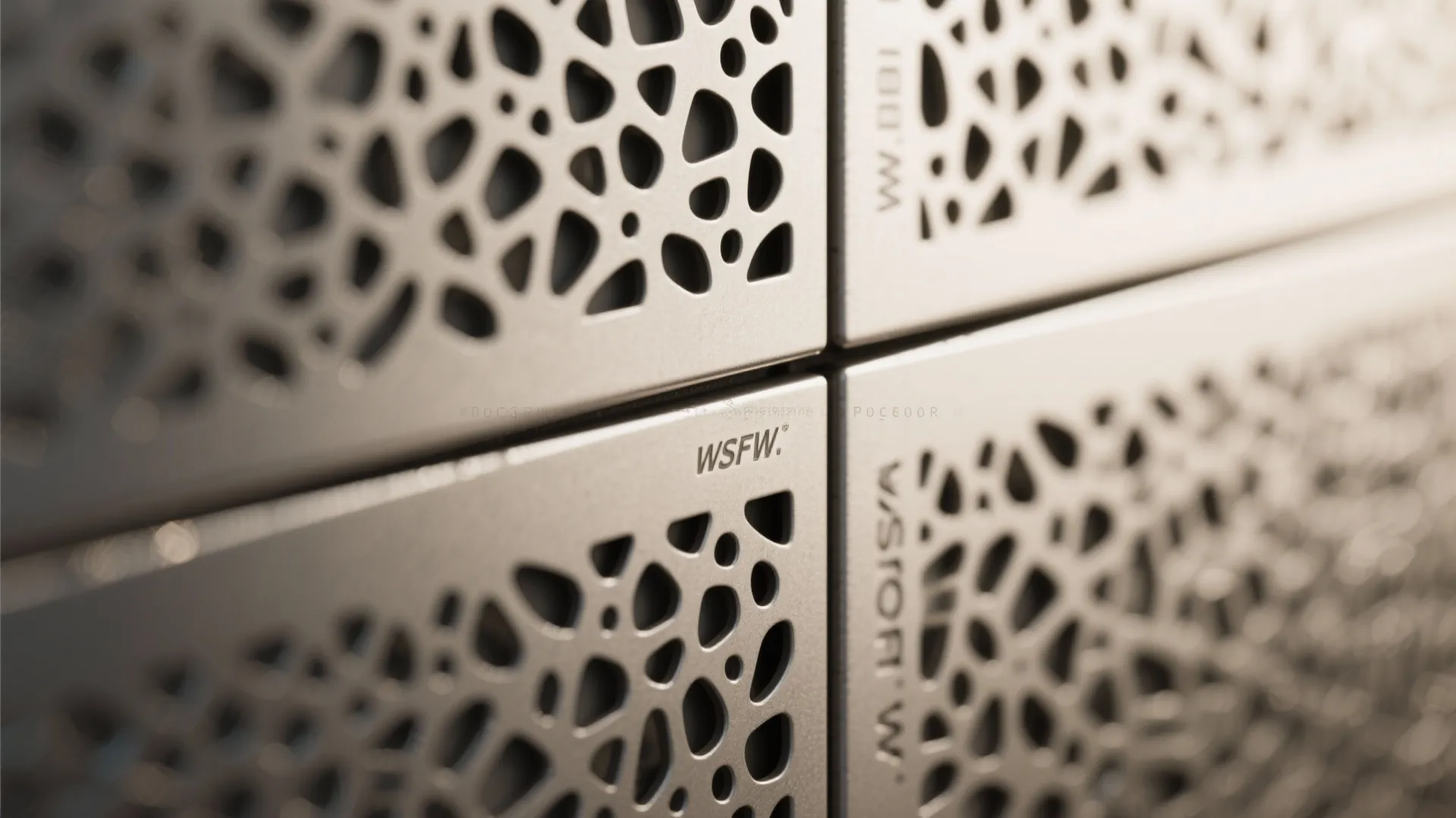 2) Laser-Cut Perforated Panels for Light and Privacy