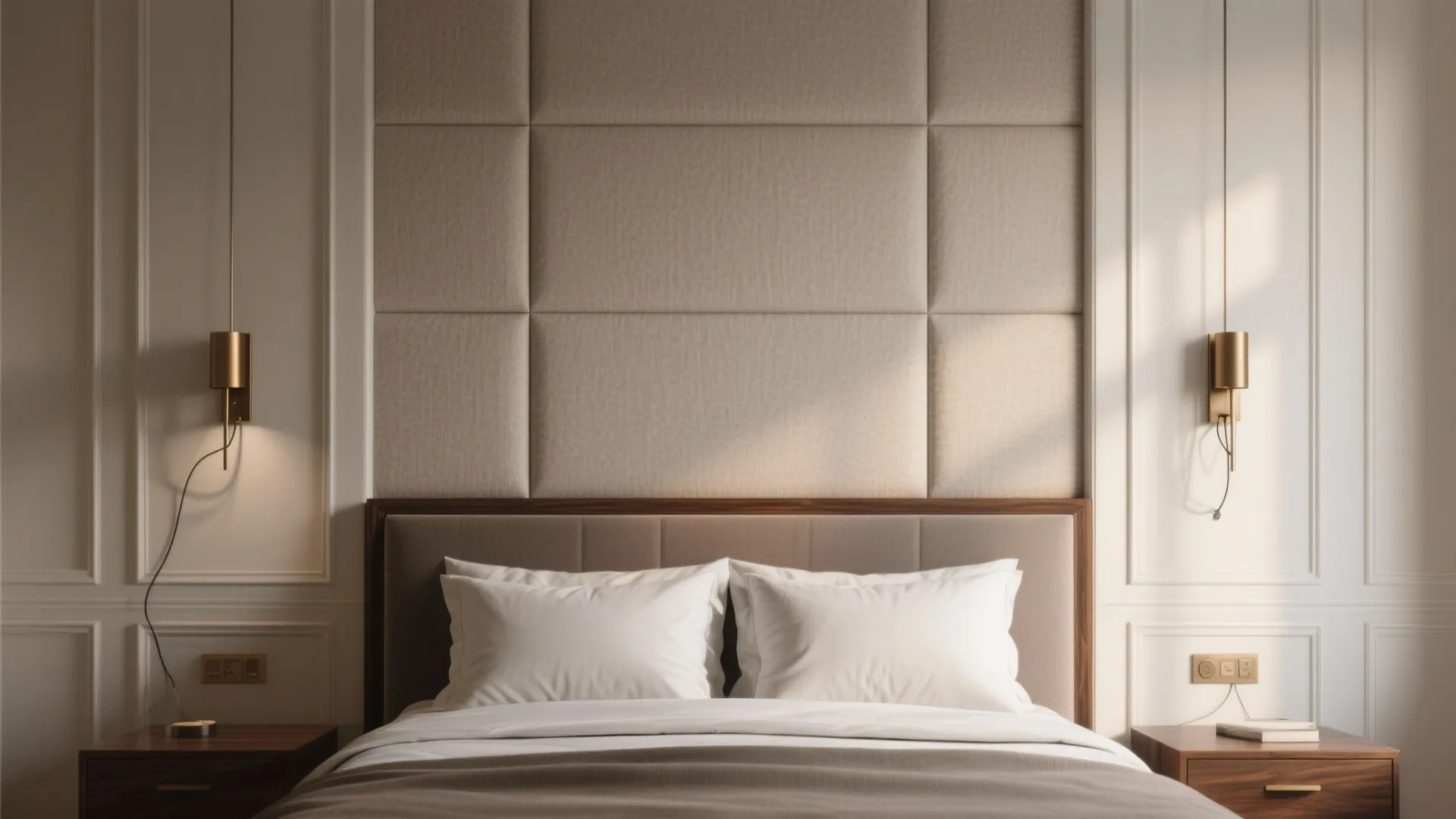 Statement Headboard Wall: Architectural Paneling & Scale