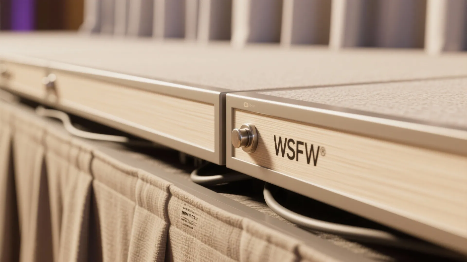 Minimalist stage storage that hides the mess