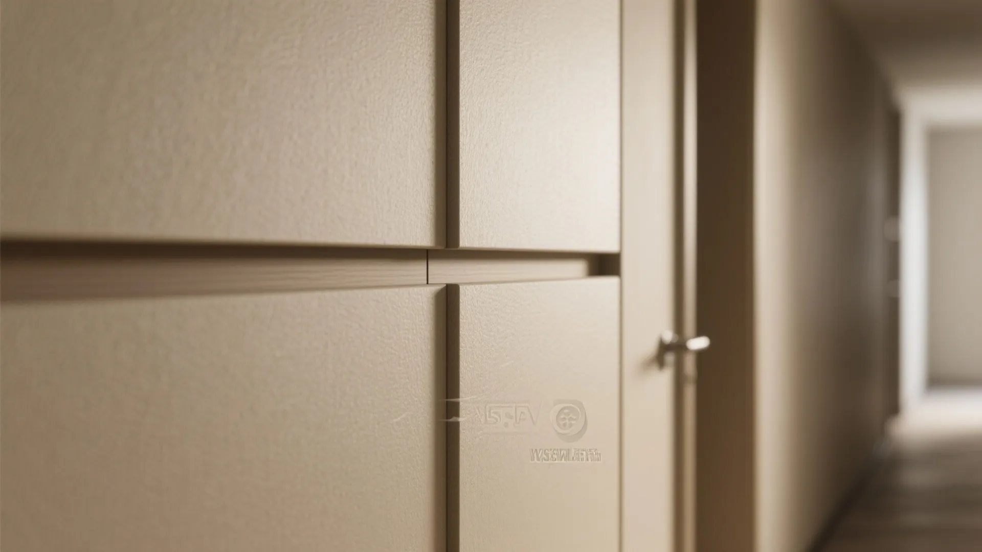 Minimal wall paneling with hidden storage