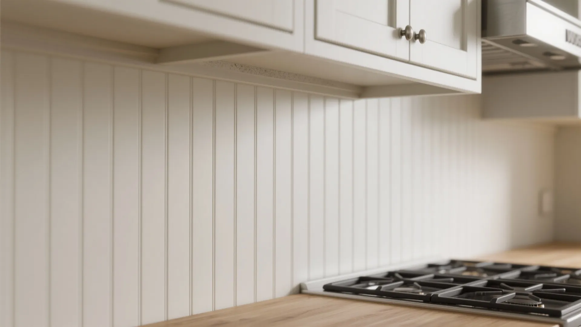 Idea 4: Panel the void—beadboard, slats, or metal for texture