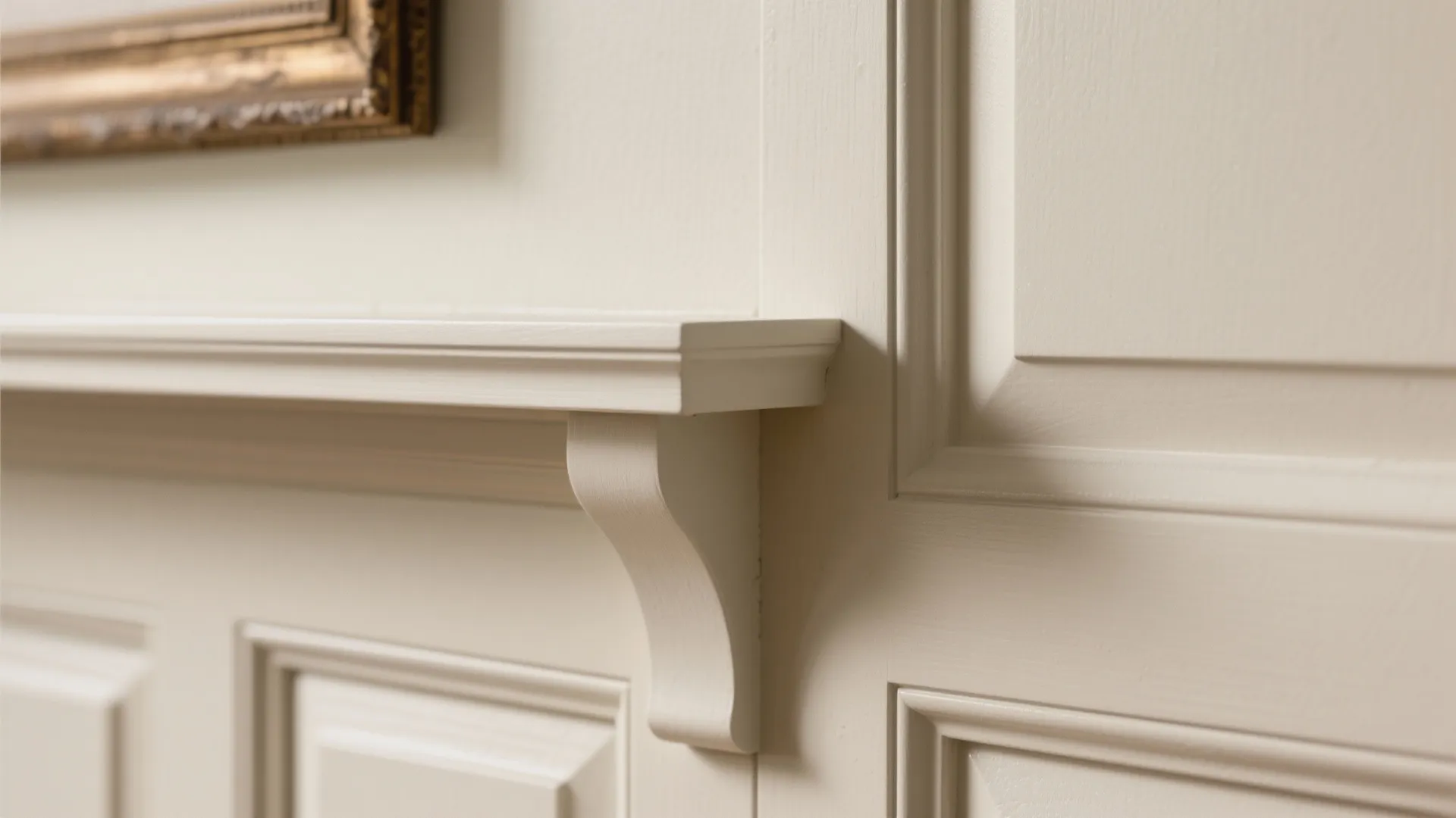 Statement Paneling with Built-In Ledges