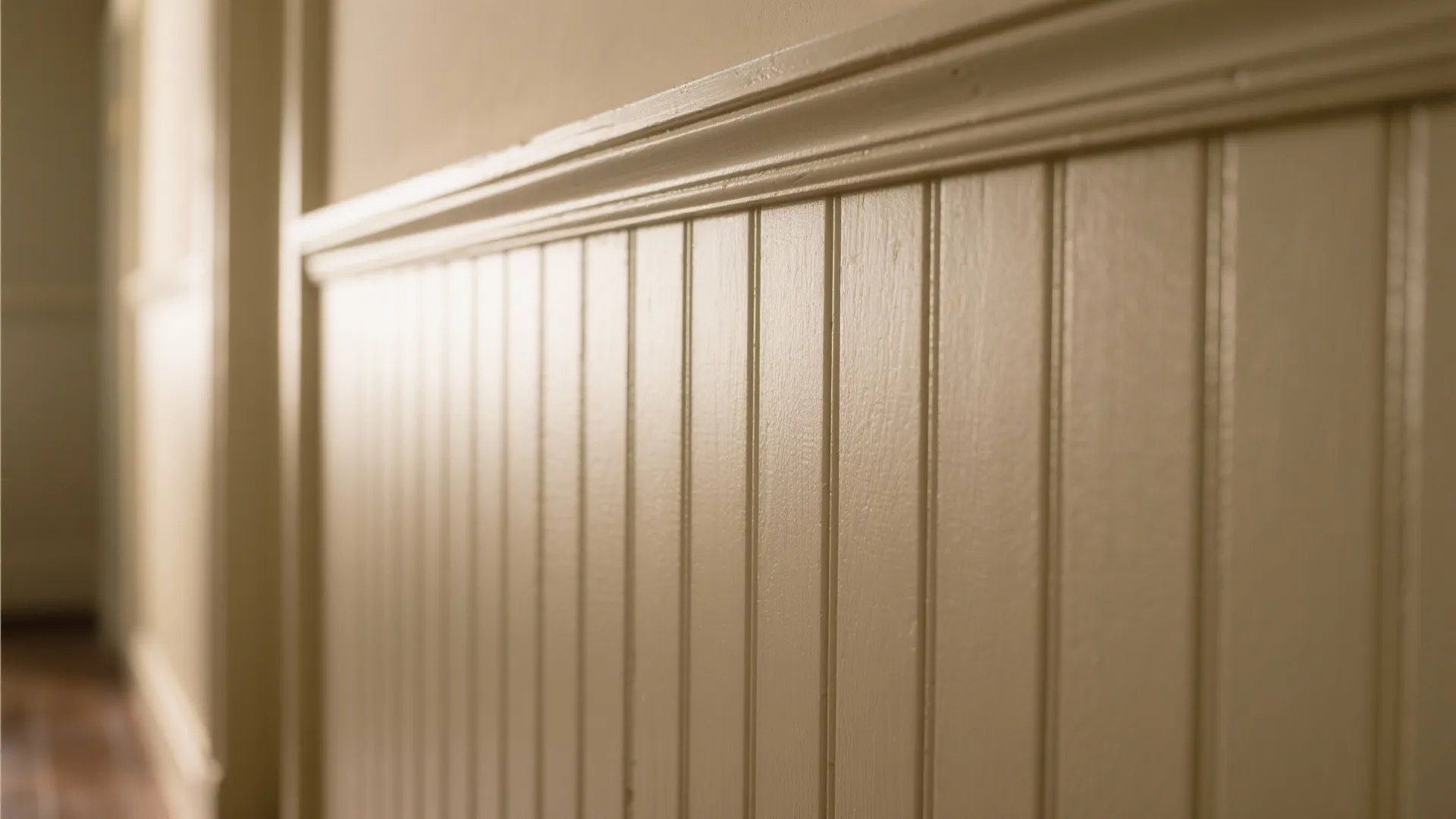 2) Textured Wall Paneling + Low-Glare Lighting