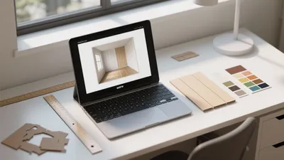 Modern Home Office Design with Natural Light