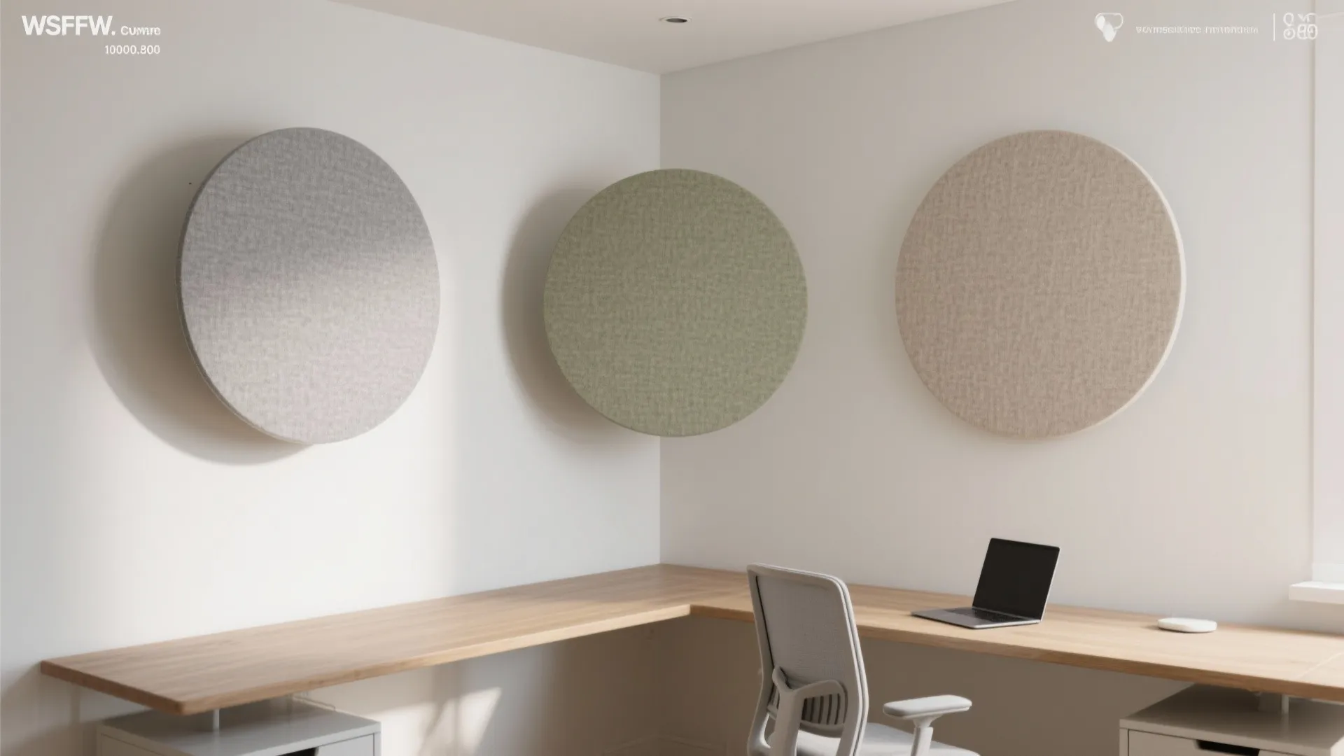 Round Acoustic Panels as Art