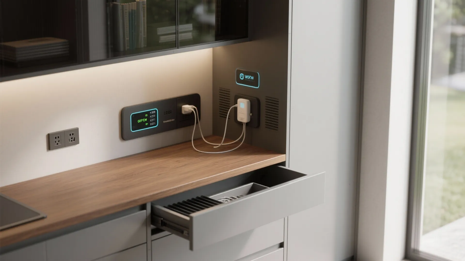 5. Multi-use Pantry + Charging Station