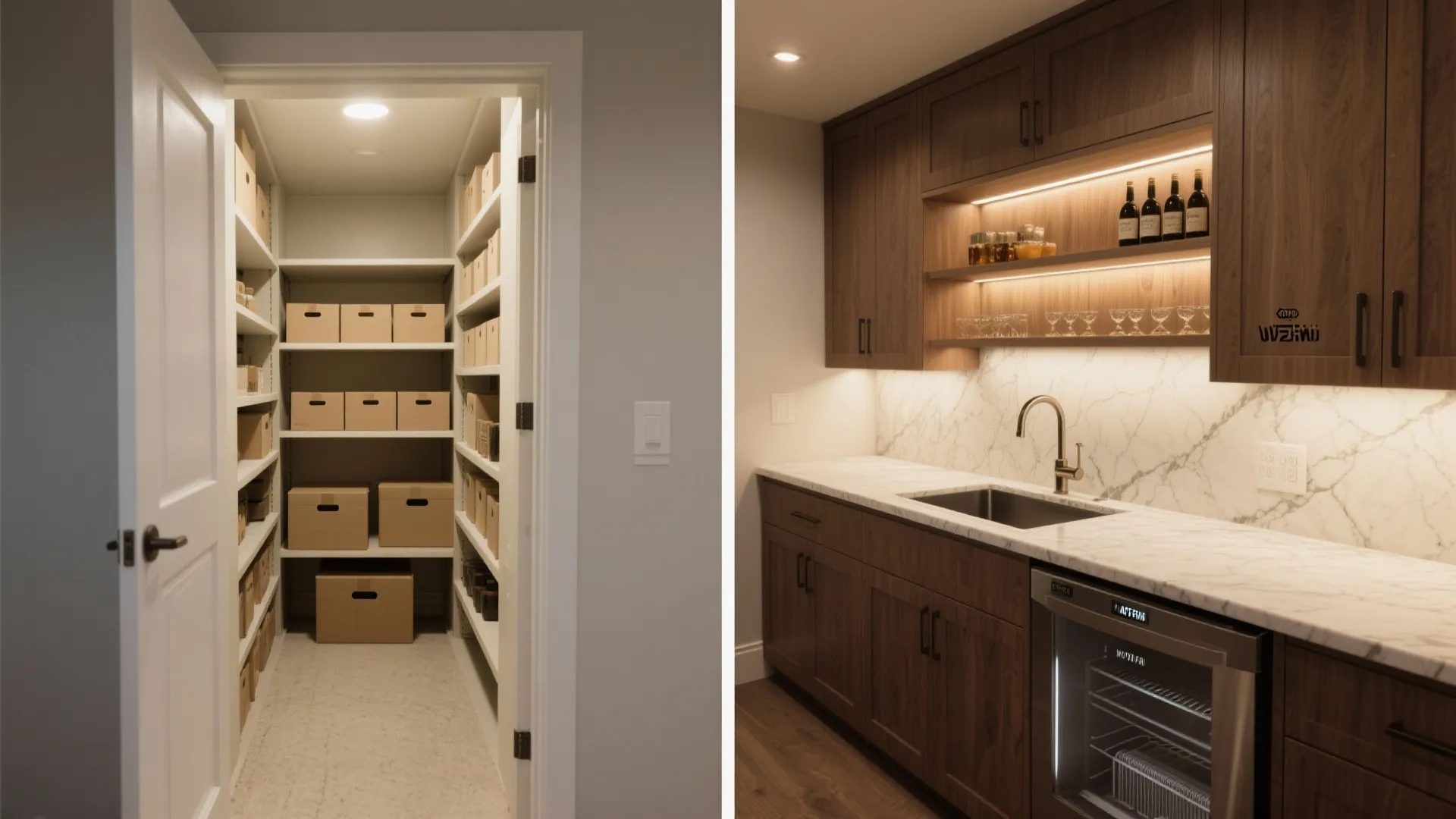5. Pantry-to-Wet-Bar Conversion