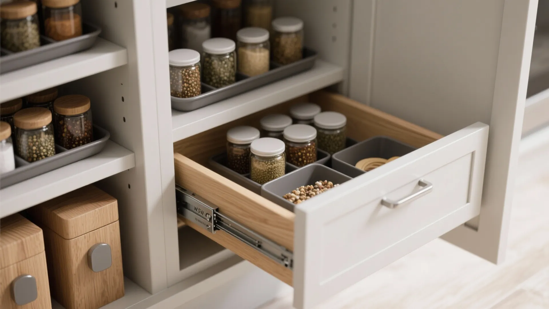 Minimalist storage that disappears when you don’t need it