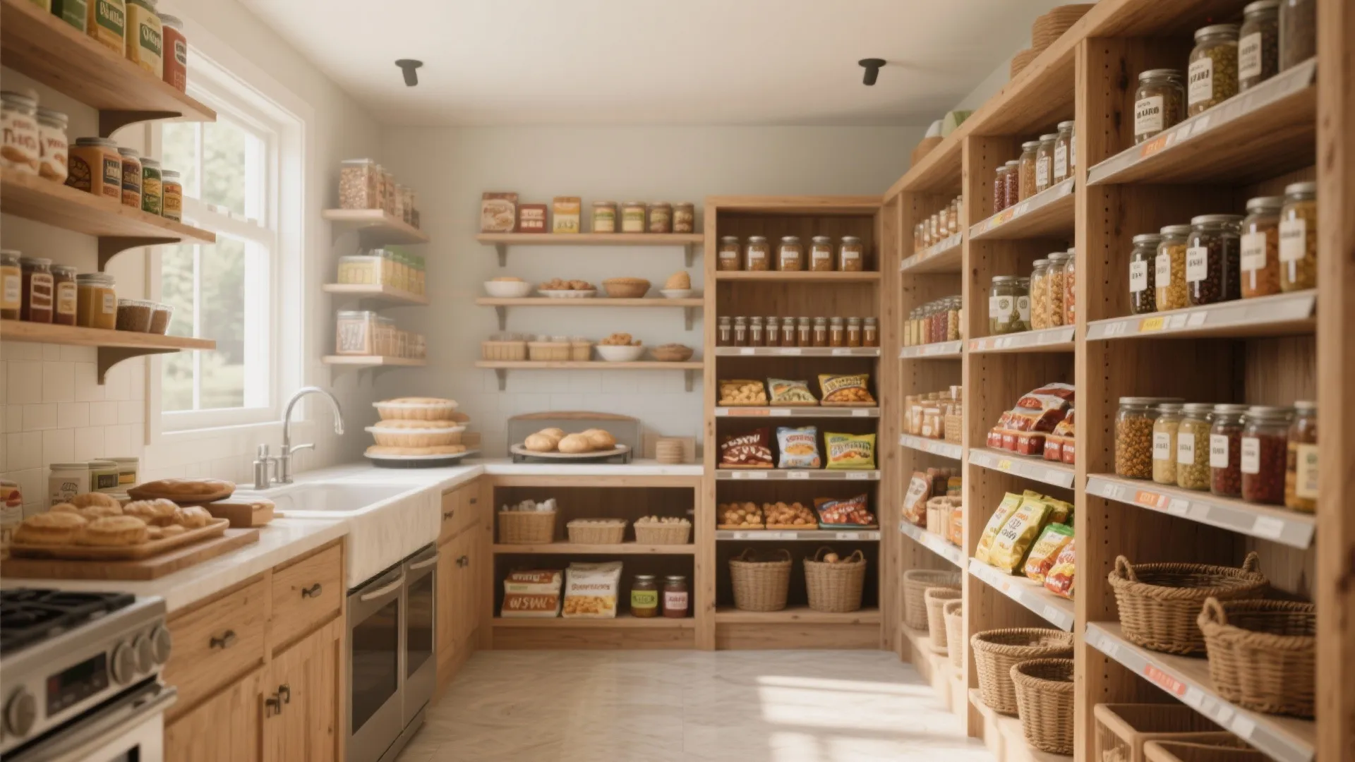 1. Zone Your Pantry Like a Grocery Store