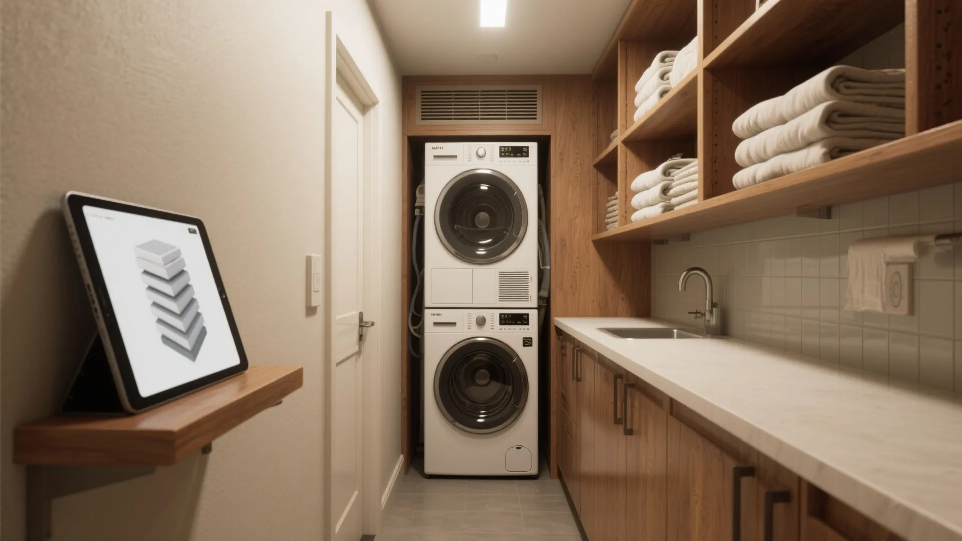 5. Hallway or Pantry Nook with Ventless Dryer (and a 3D Preview)