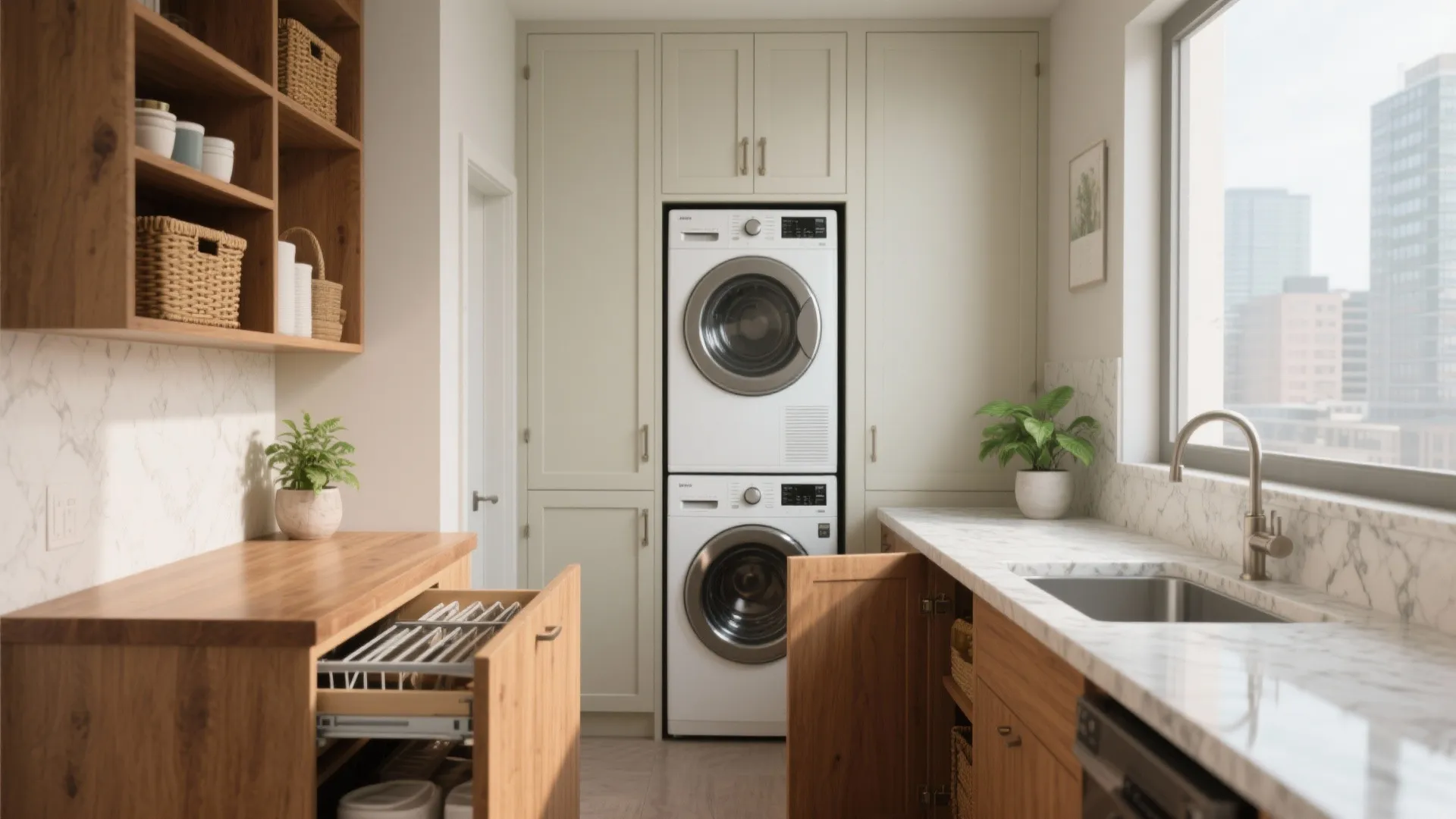 Butler's Pantry Condo Ideas: 5 Combo Laundry & Pantry Tips: Clever butler's pantry, laundry room and pantry combo ideas for small condos — five practical inspirations from a seasoned designer