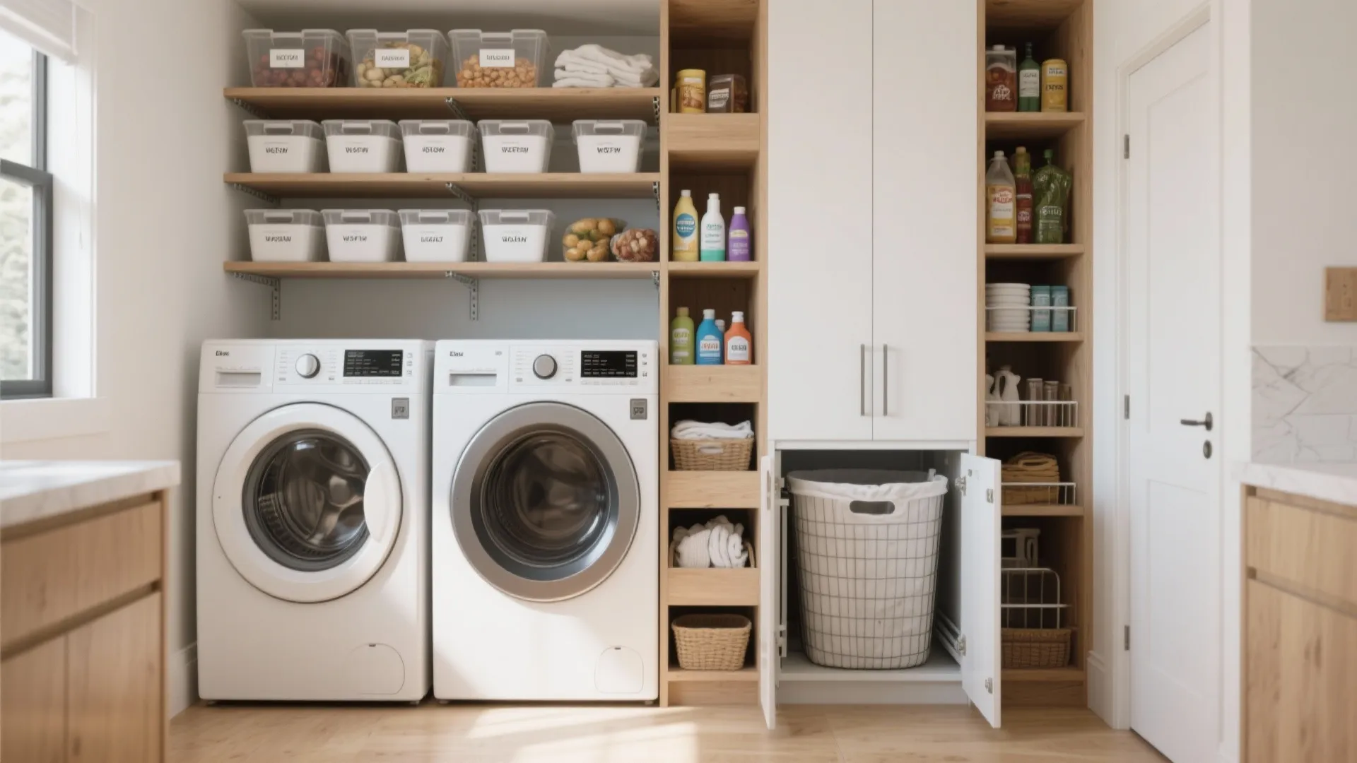 2. Pantry + Laundry Combo: Merge Functions to Save Space