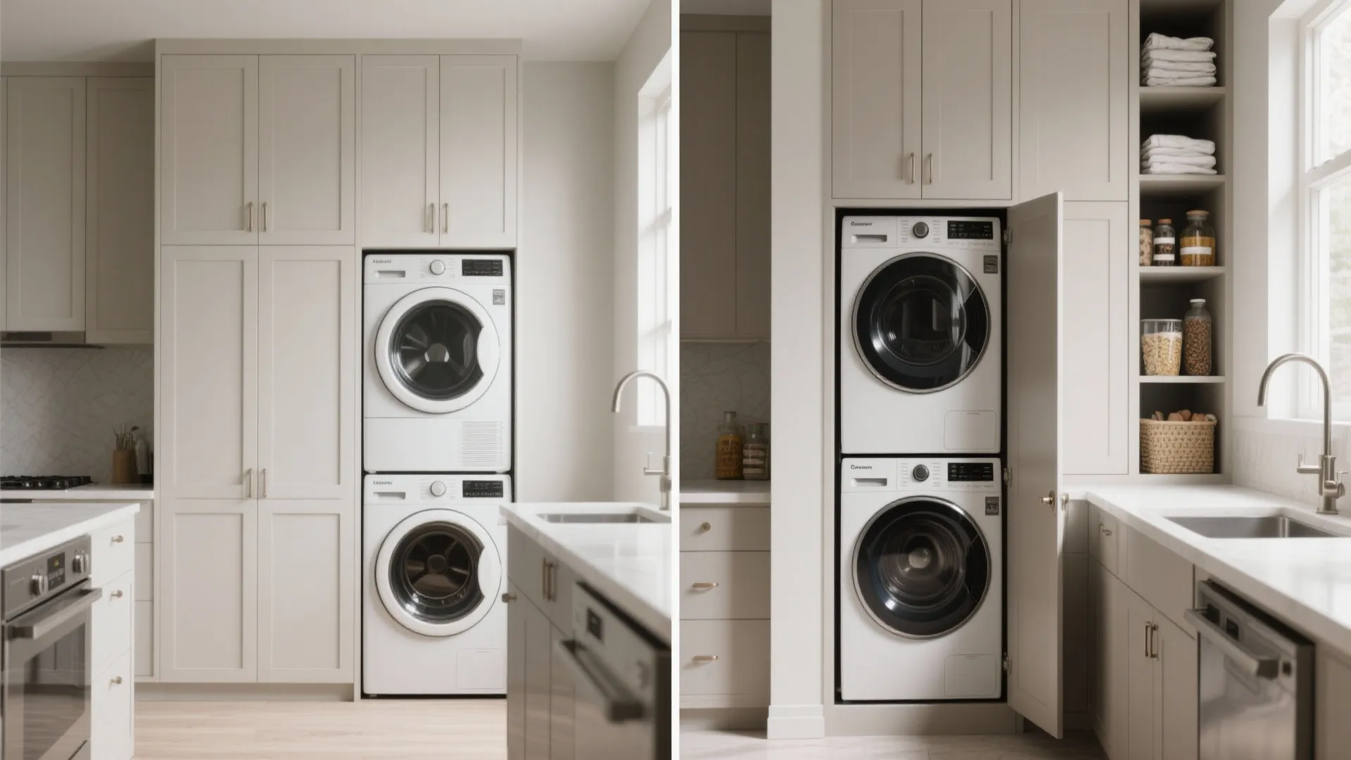 3. Hidden Pantry-Laundry Hybrid