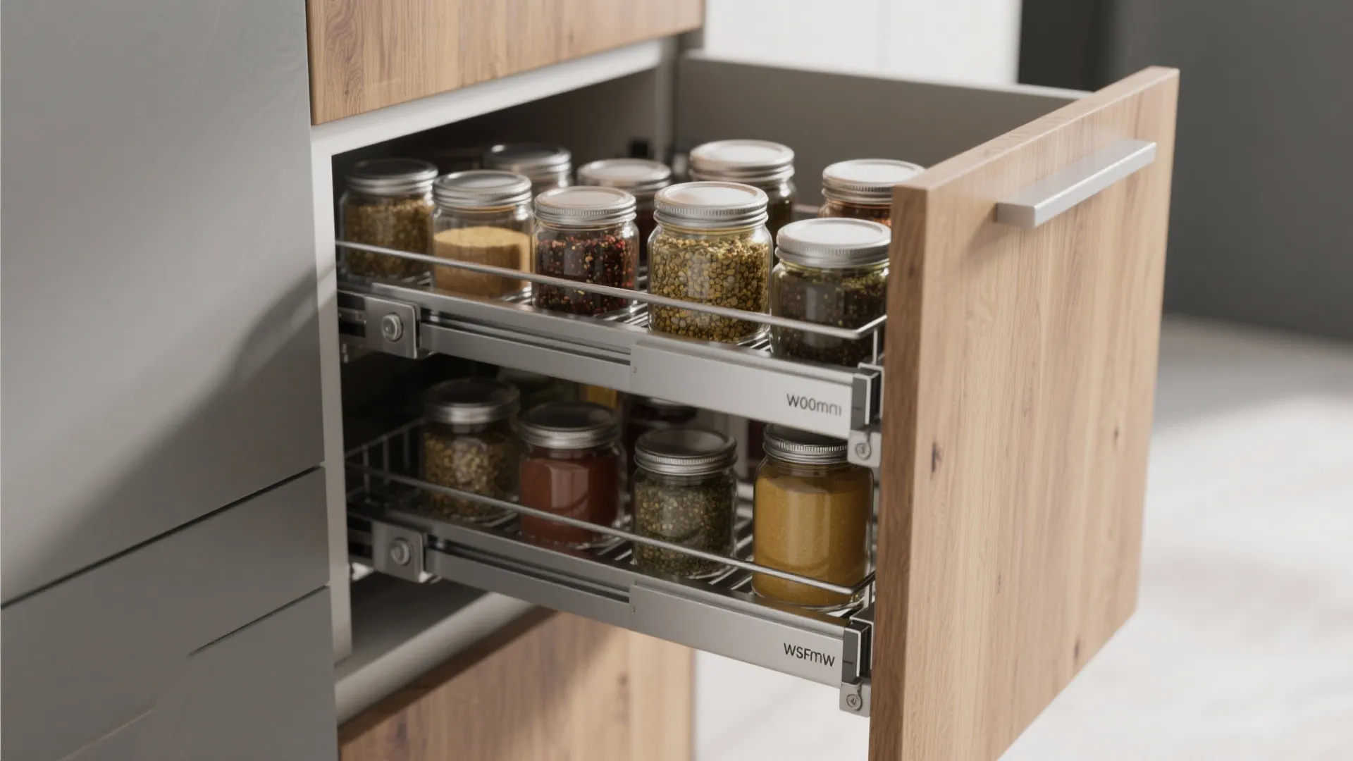 Smart L-shaped kitchen with tall pantry